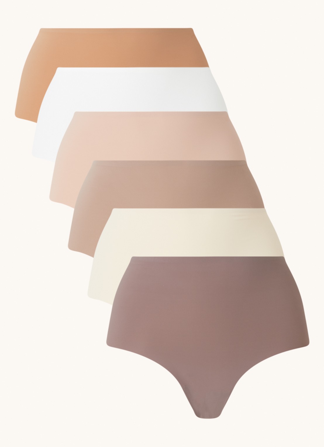MAGIC Bodyfashion Naadloze slip in 6-pack - voorkant donkerbeige