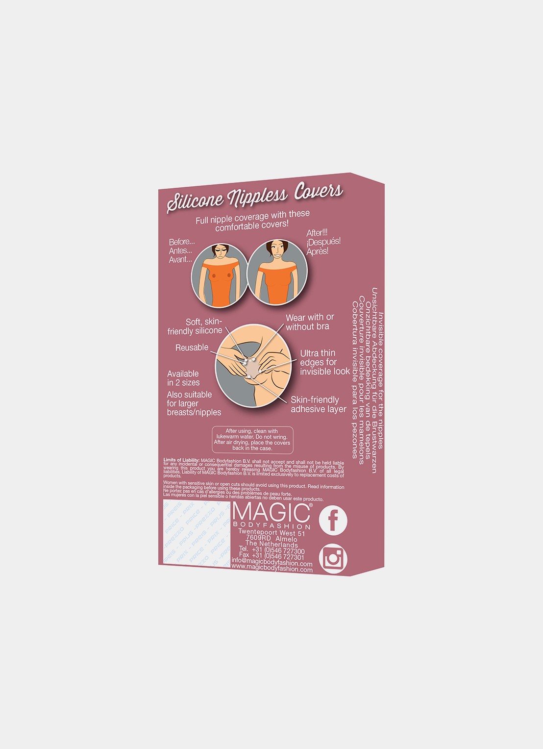 MAGIC Bodyfashion Nippless Covers siliconen tepelplakker - detail 5 beige