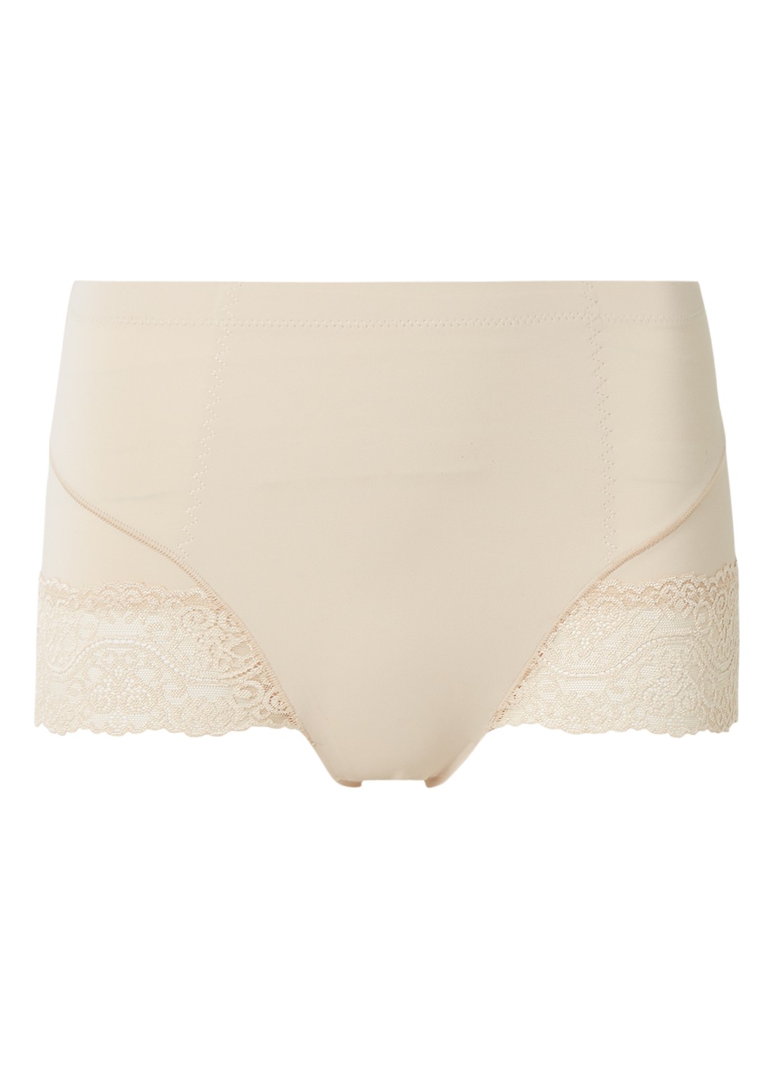MAGIC Bodyfashion Tummy Squeezer Lace corrigerende slip met kant - voorkant 3 beige