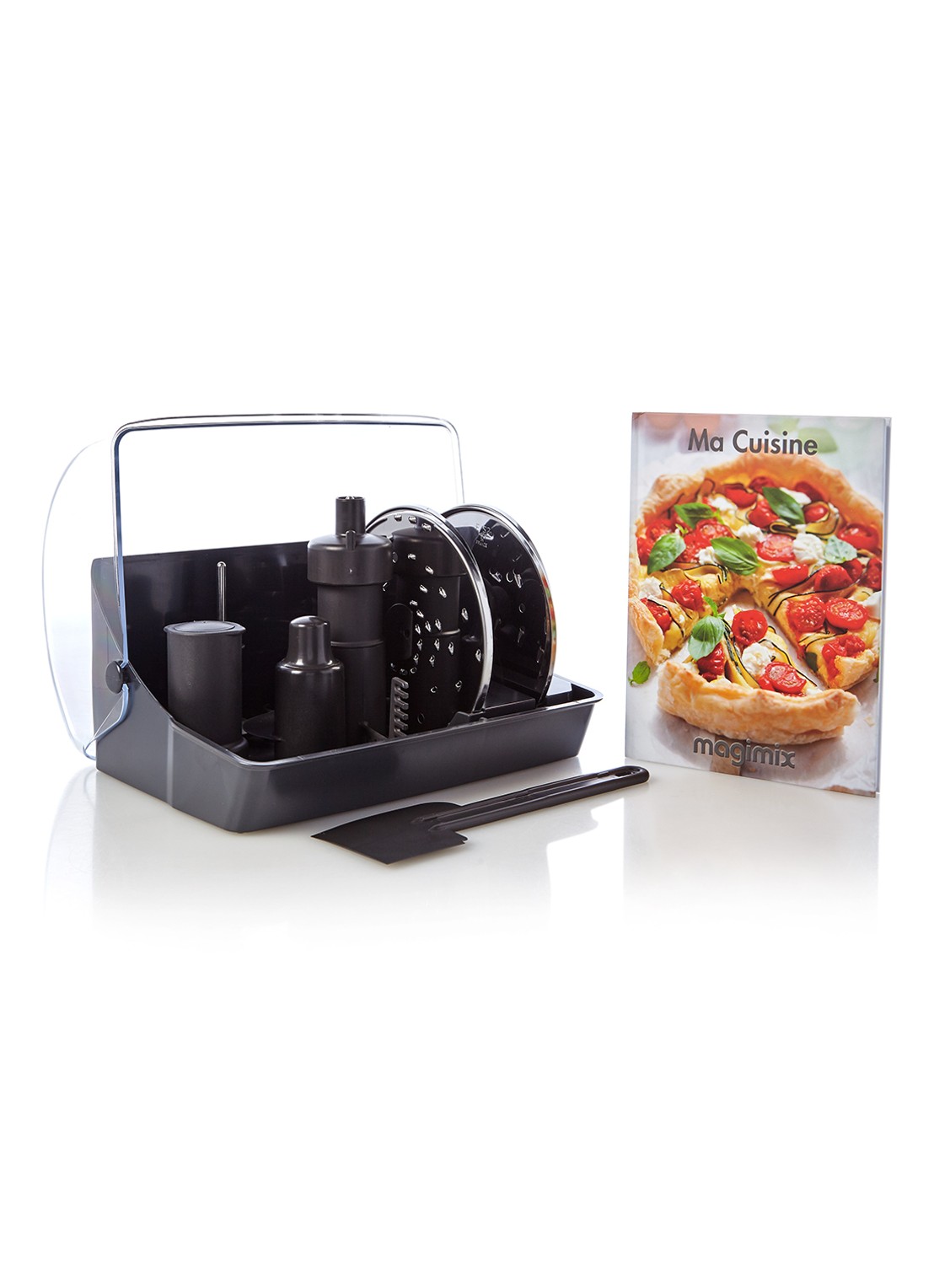 Magimix 4200 XL Chroom keukenmachine 3 liter - detail zilver