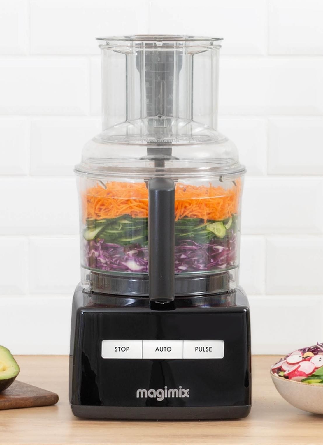 Magimix 4200 XL keukenmachine 3,0 liter  - voorkant 2 zwart