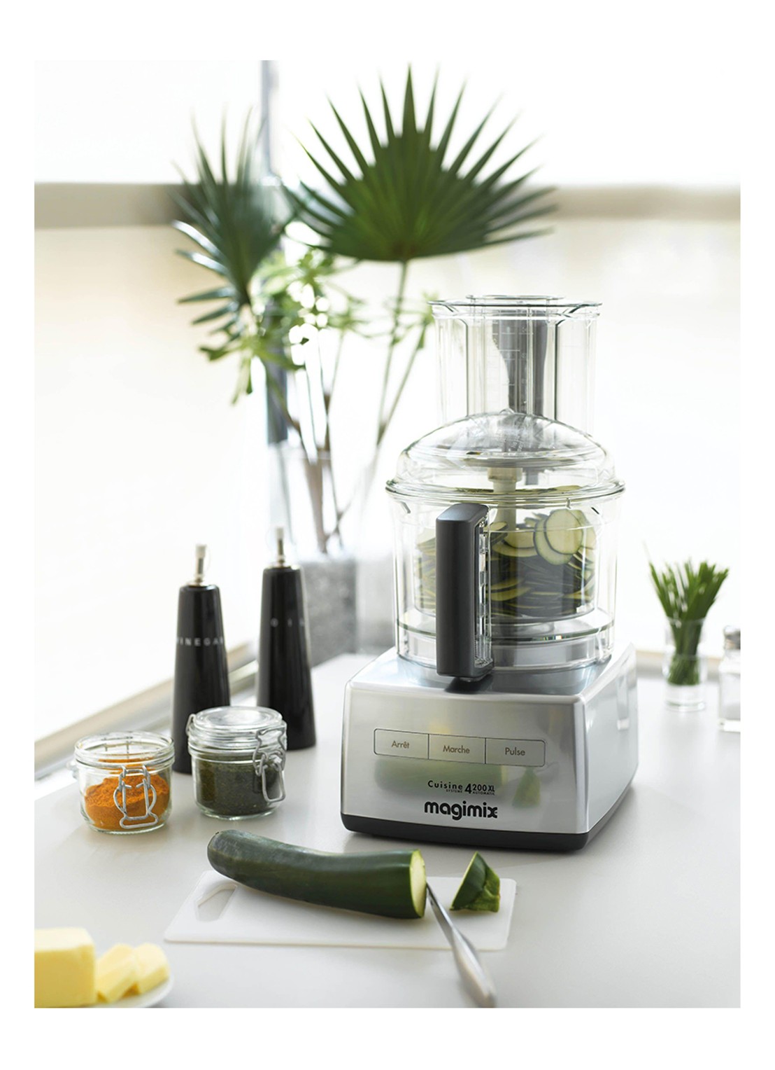 Magimix 4200 XL Premium keukenmachine 3 liter - detail 2 chroom