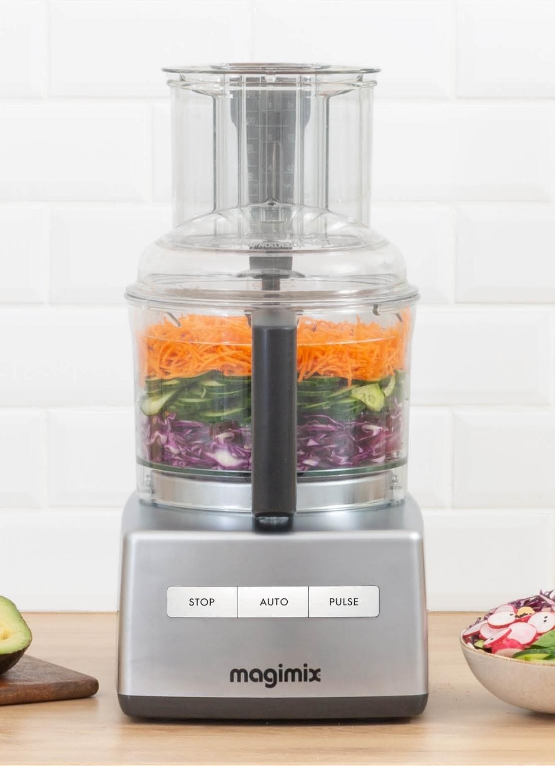 Magimix 4200 XL Premium keukenmachine 3 liter - voorkant 7 chroom
