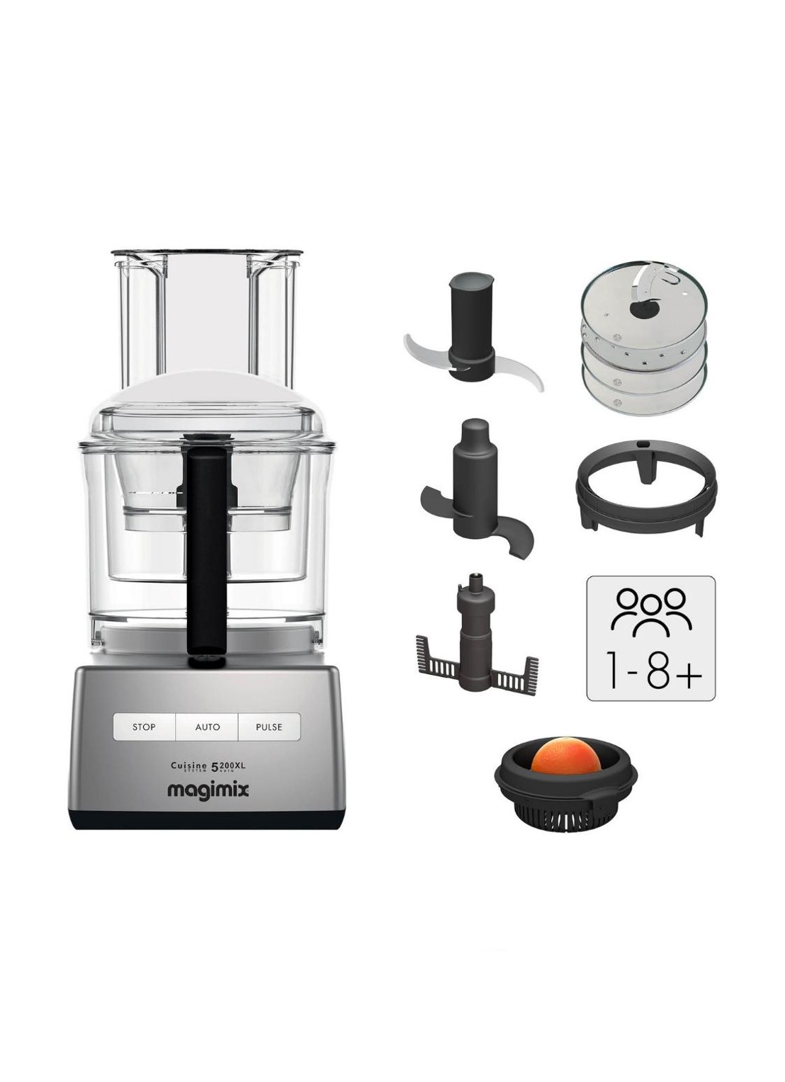Magimix 5200 XL Chroom Mat keukenmachine 3,6 liter - detail 3 chroom