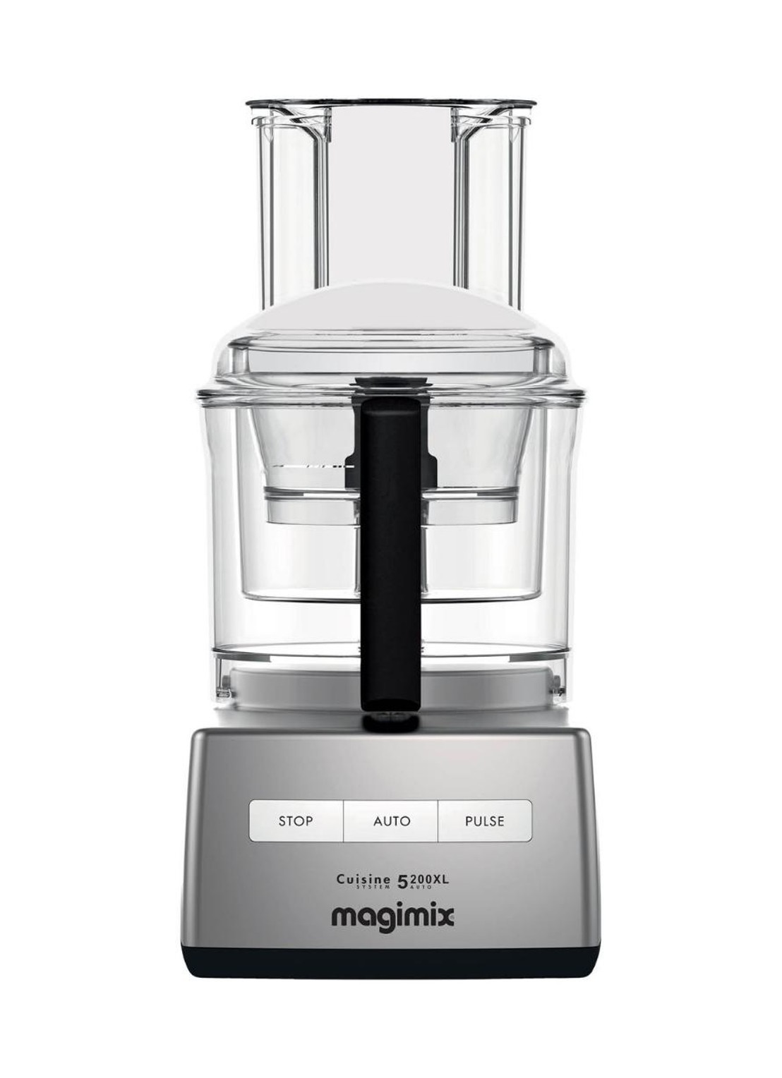 Magimix 5200 XL Chroom Mat keukenmachine 3,6 liter - voorkant chroom
