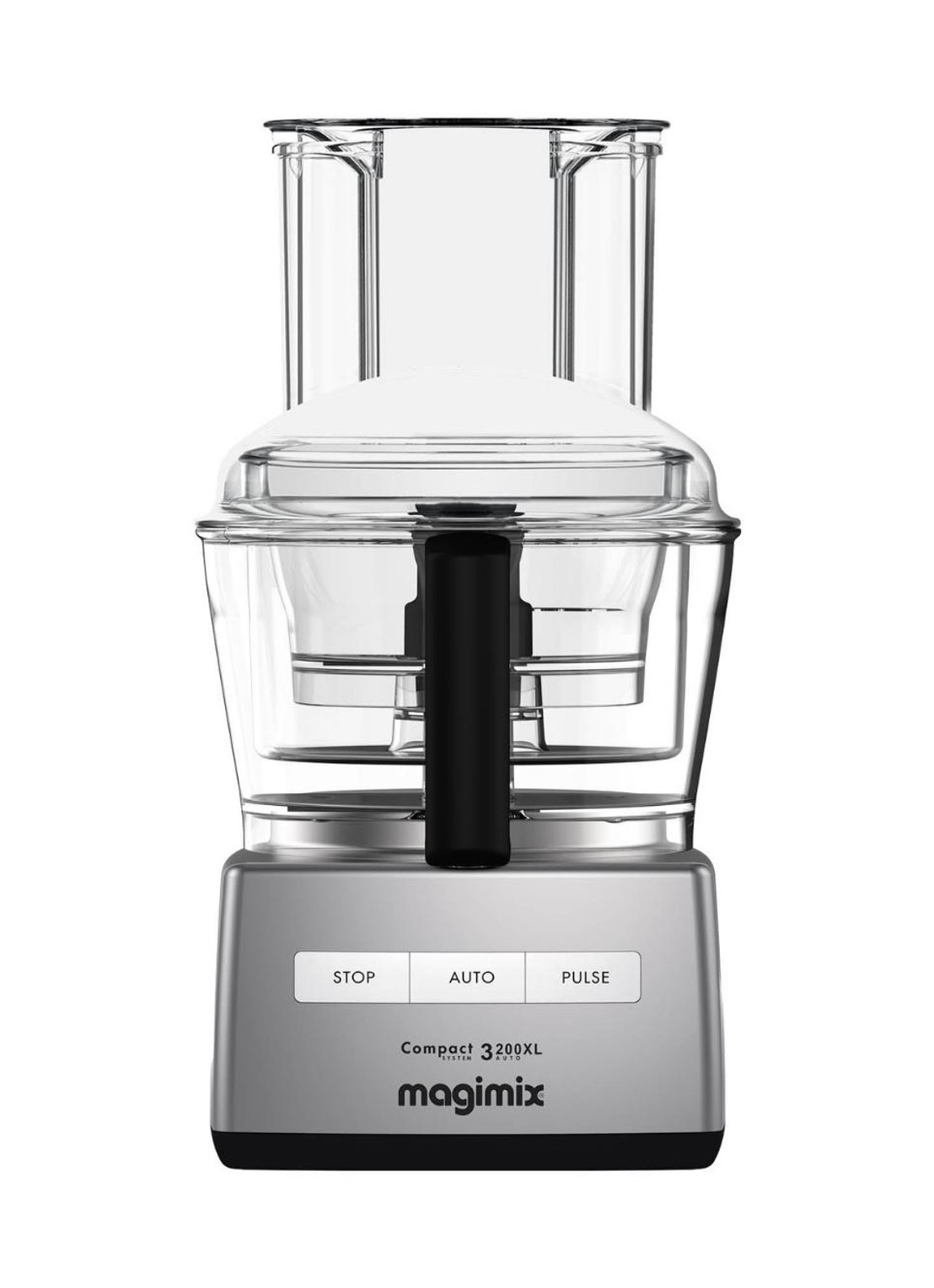 Magimix Compact 3200 XL foodprocessor 2,6 liter - voorkant zilver