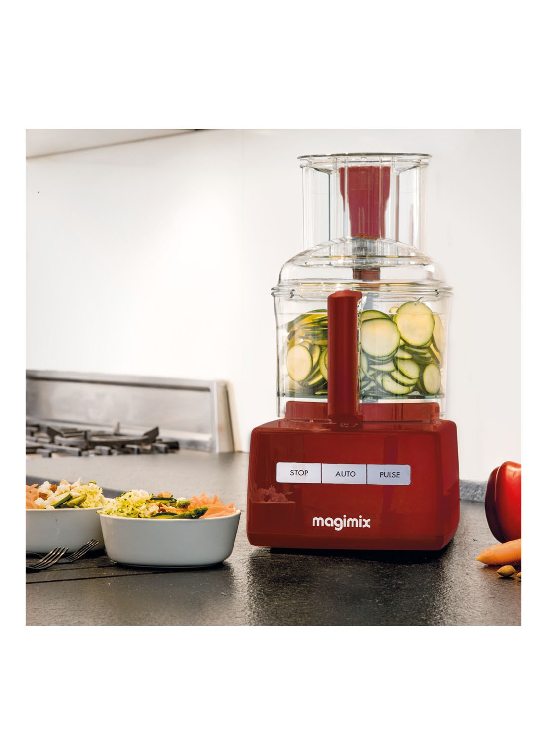 Magimix CS 5200 XL Premium Red keukenmachine - detail 4 rood