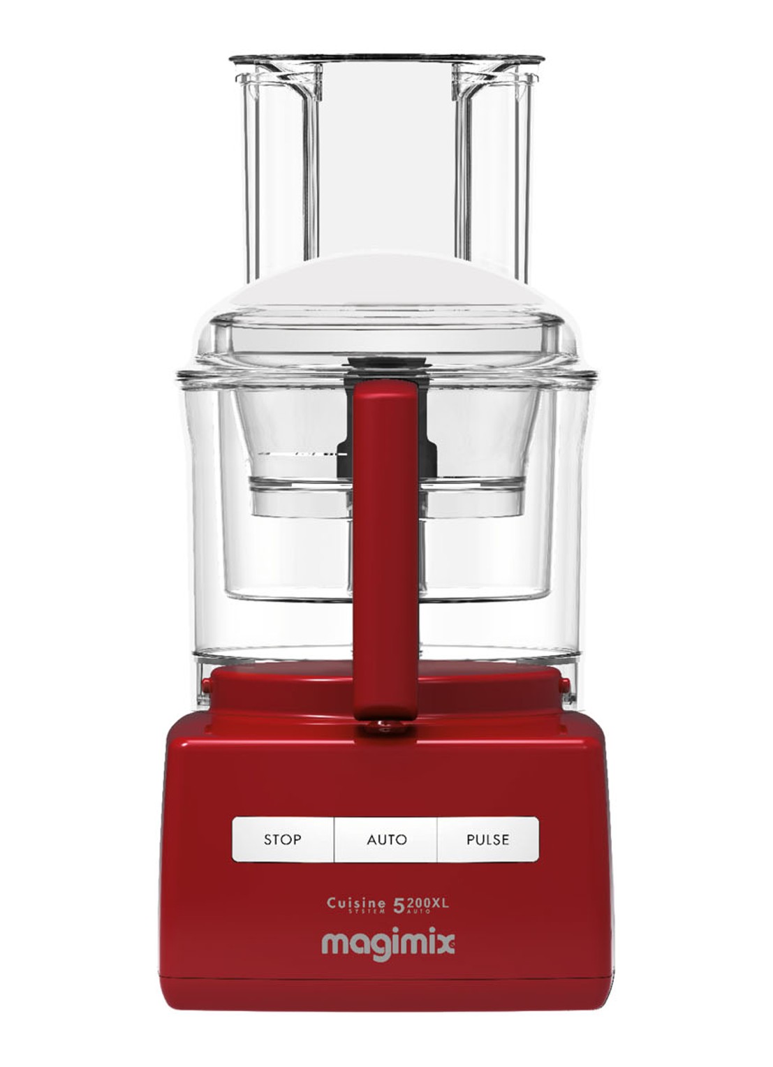 Magimix CS 5200 XL Premium Red keukenmachine - voorkant 5 rood