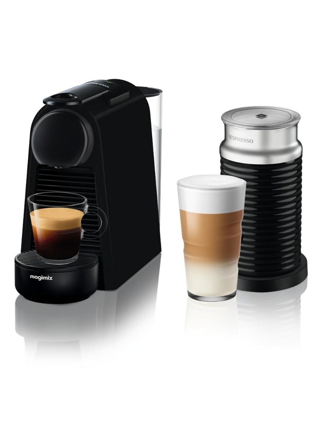 Magimix Essenza Mini Nespresso machine  11377 & aerocinno melkopschuimer - voorkant 6 undefined