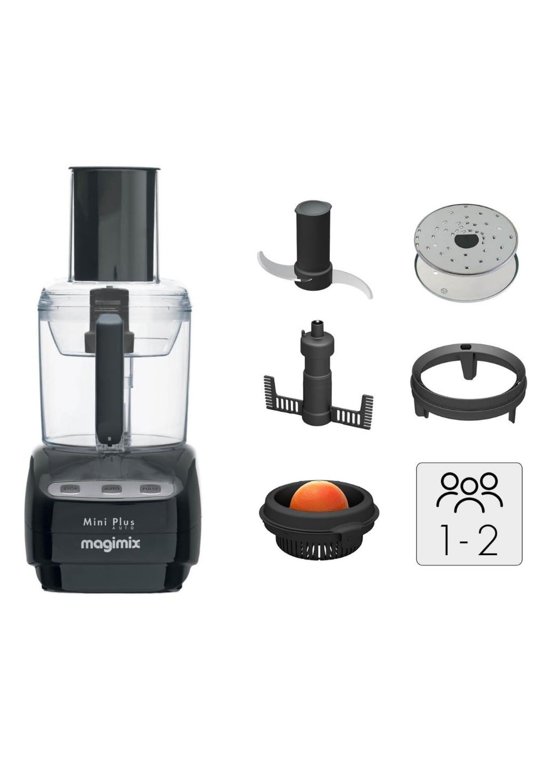 Magimix Mini Plus keukenmachine 1,7 liter - detail 2 zwart