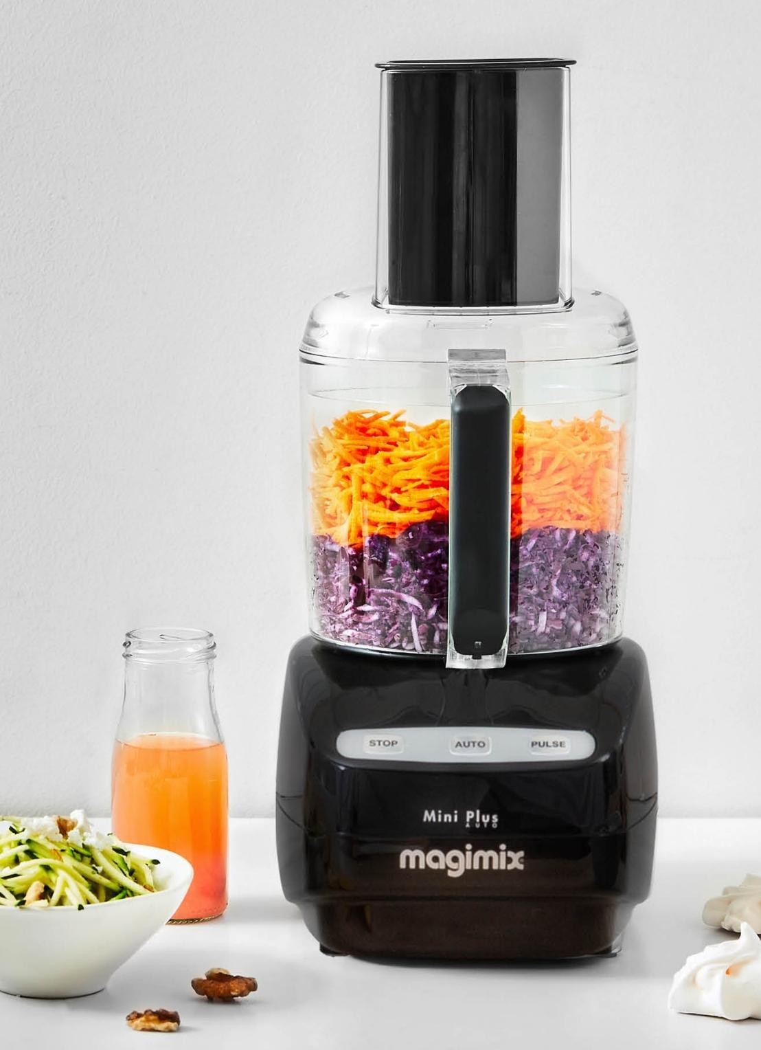 Magimix Mini Plus keukenmachine 1,7 liter - voorkant 5 zwart