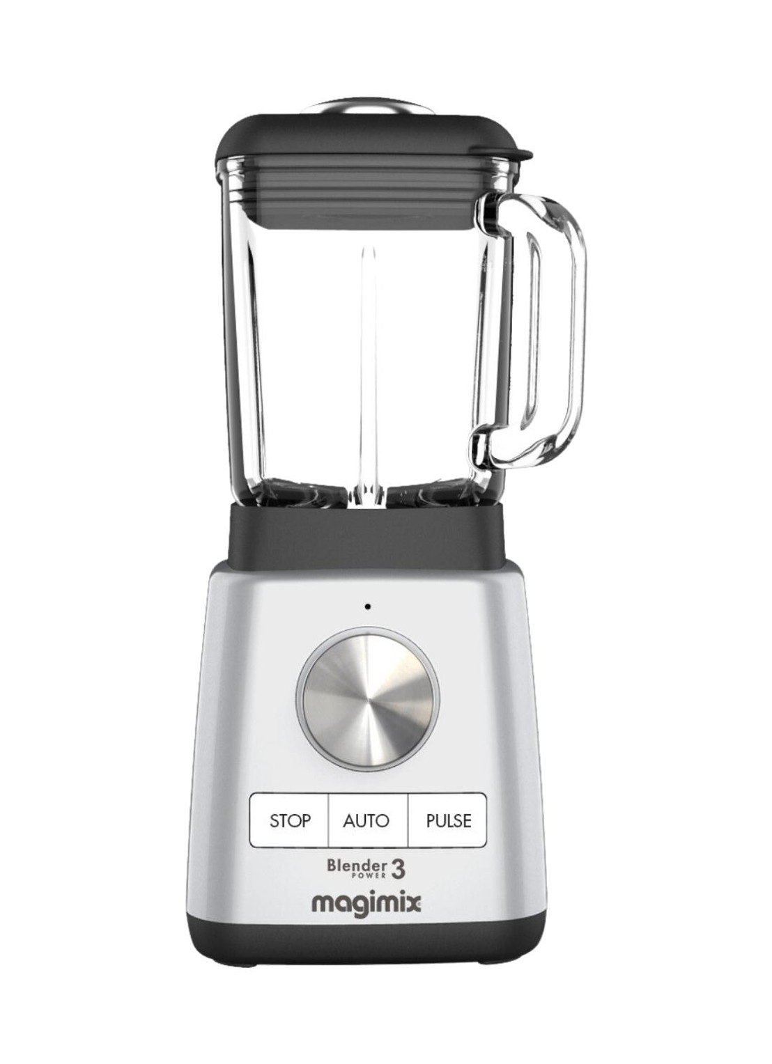 Magimix Power 3 blender 1,2 liter - voorkant zilver
