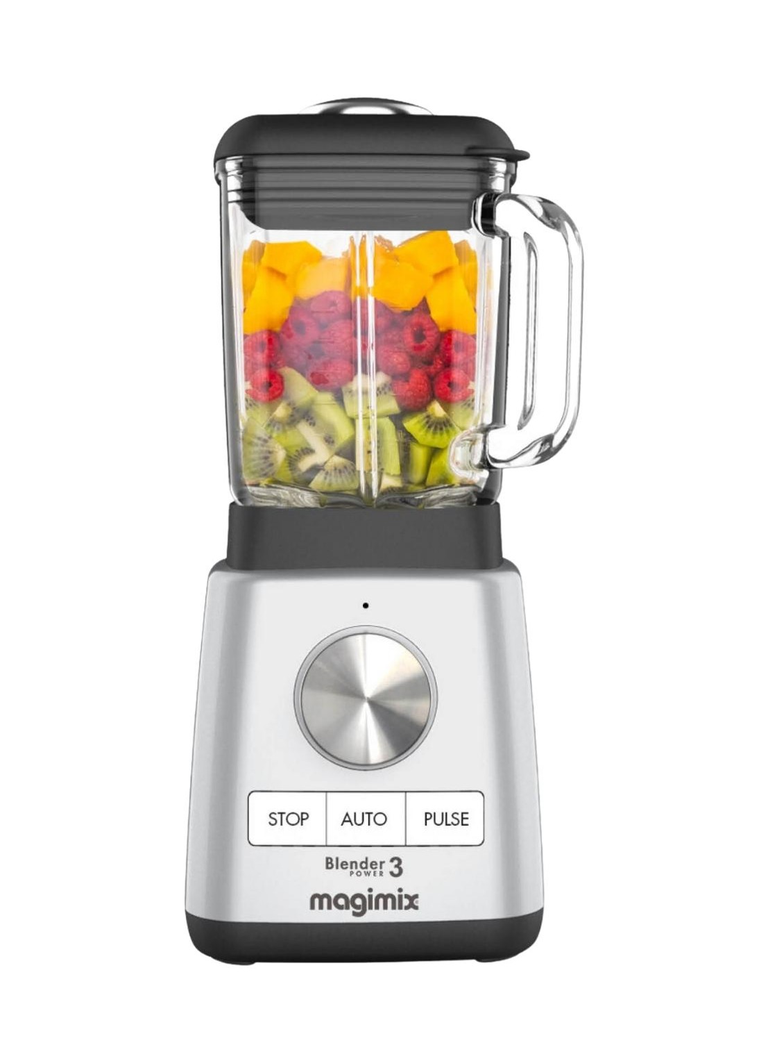 Magimix Power 3 blender 1,2 liter - voorkant 2 zilver
