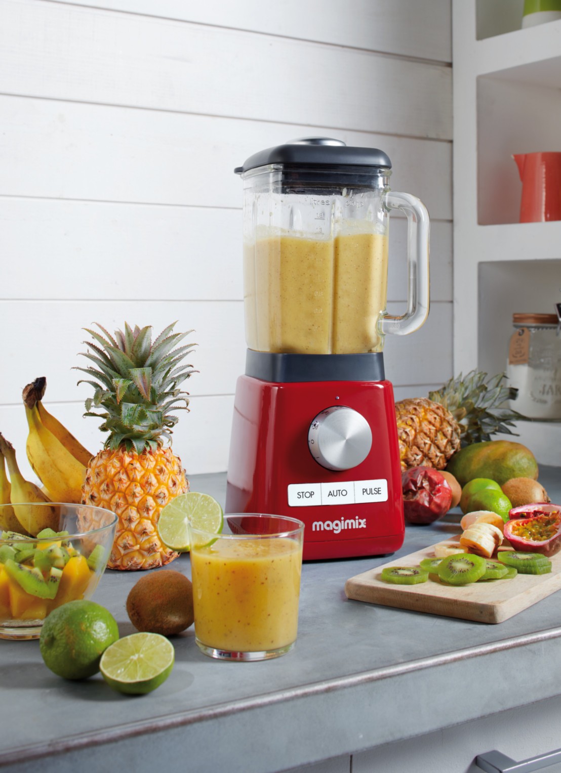 Magimix Power 4 blender 1,8 liter - detail 6 steenrood