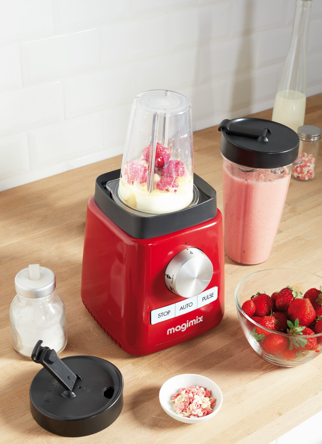 Magimix Power 4 blender 1,8 liter - detail 7 steenrood