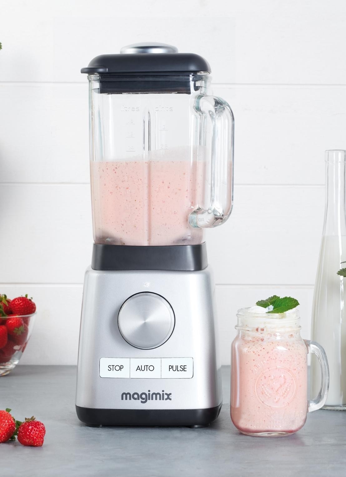 Magimix Power 4 blender 1,8 liter  - detail 3 zilver