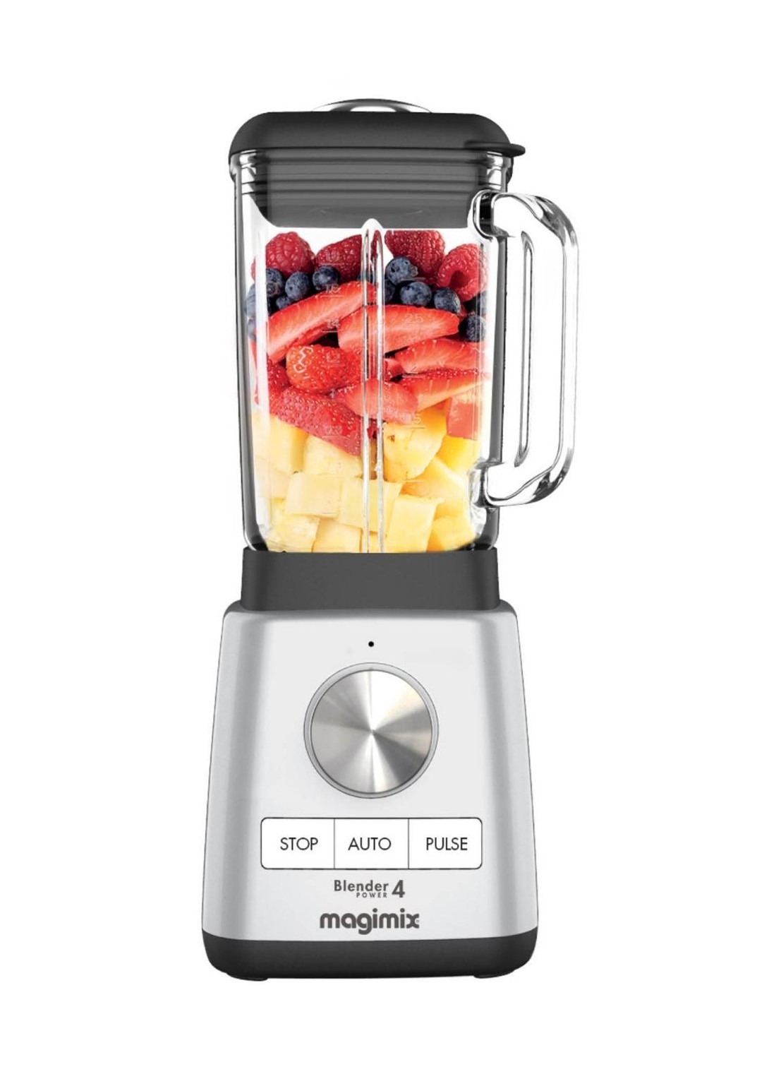 Magimix Power 4 blender 1,8 liter  - voorkant 2 zilver