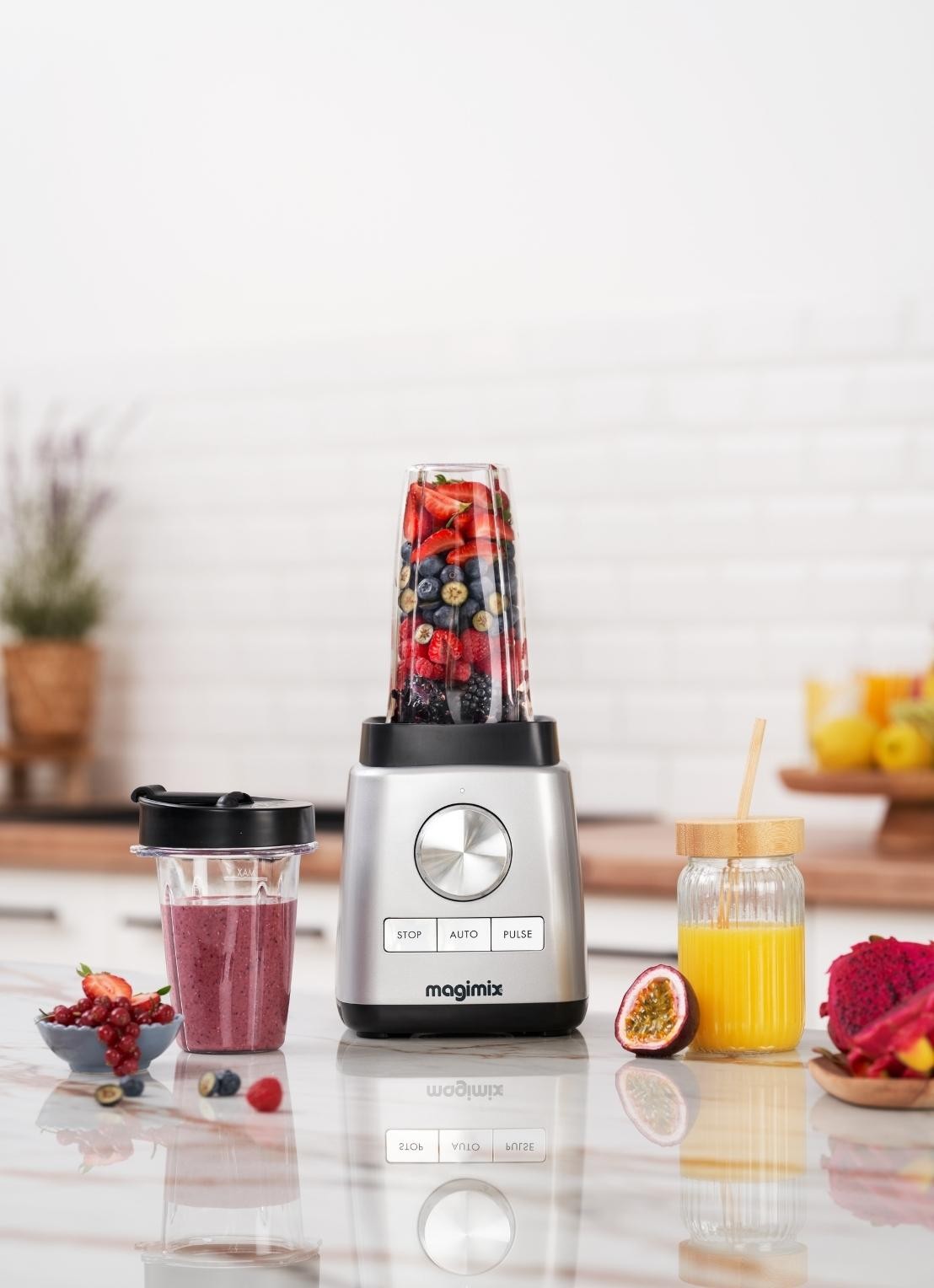 Magimix Power Blend drinkbeker set van twee - detail 3 transparant