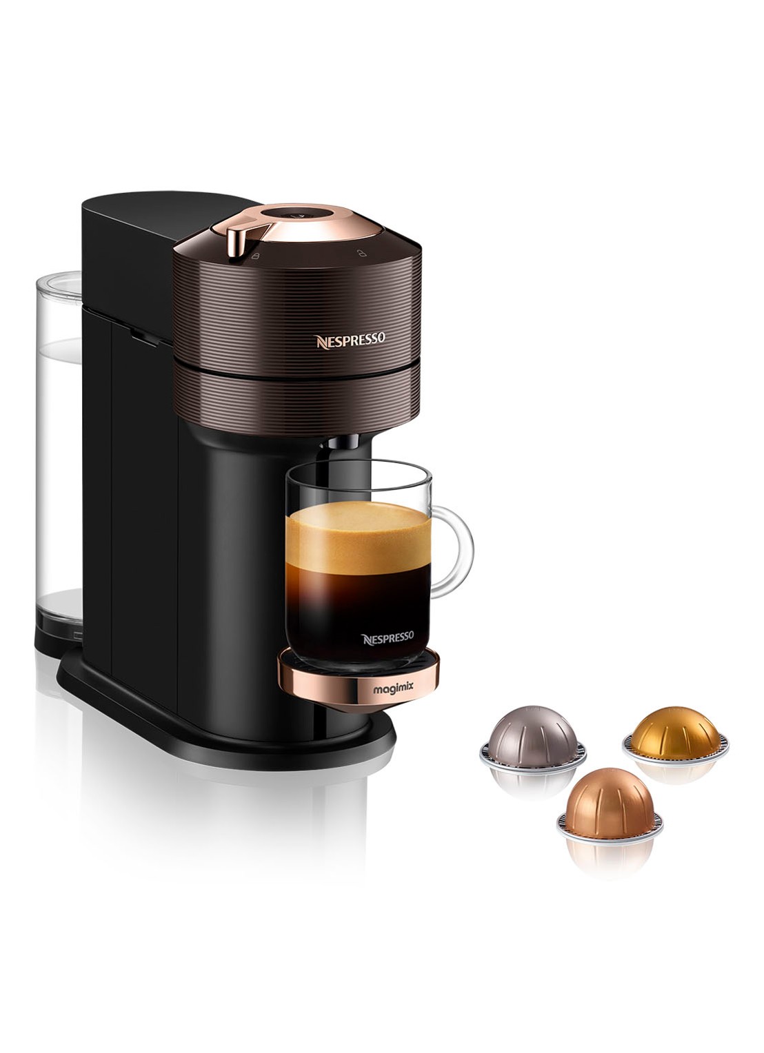 Magimix Vertuo Next Premium Nespresso machine 11708 - voorkant 7 donkerbruin