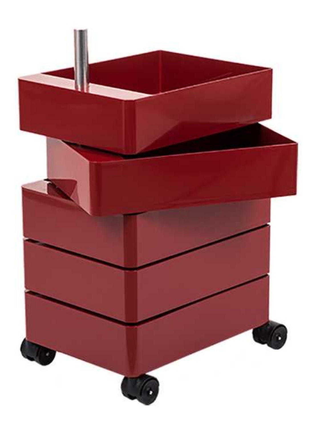 Magis 360° Container ladekast  - voorkant donkerrood