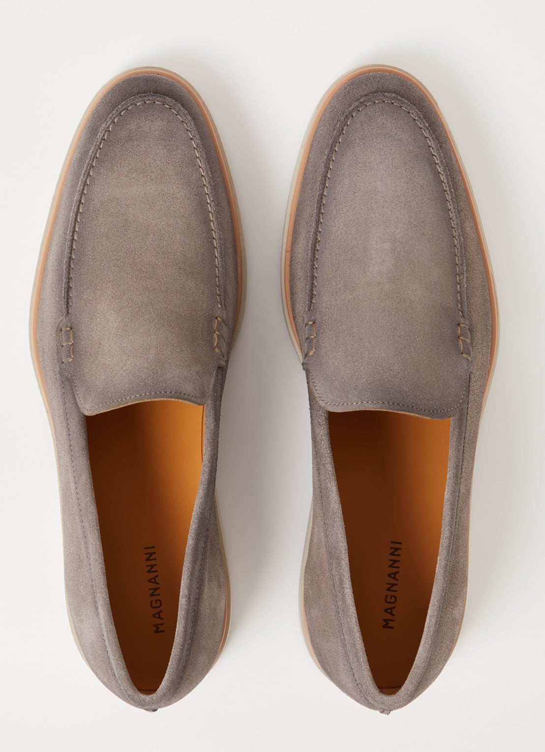 Magnanni Apolo loafer van kalfssuède - detail 4 grijs