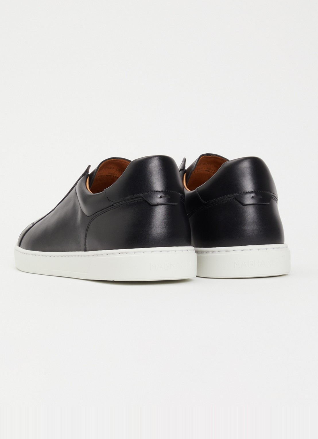 Magnanni Canelo Slip sneaker van kalfsleer - achterkant 6 zwart