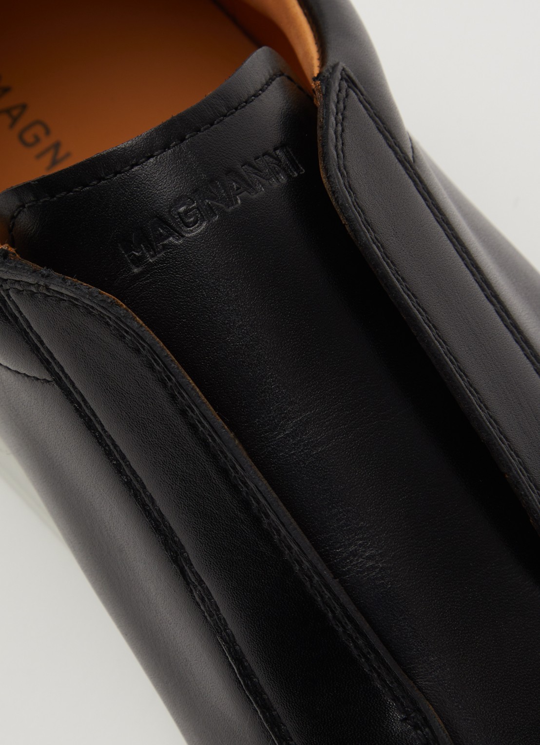Magnanni Canelo Slip sneaker van kalfsleer - detail 5 zwart