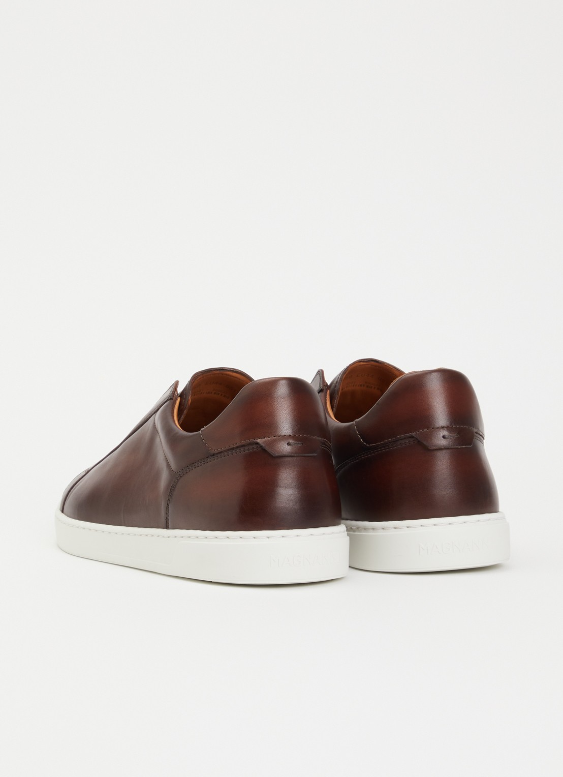 Magnanni Canelo Slip sneaker van kalfsleer - achterkant 5 bruin