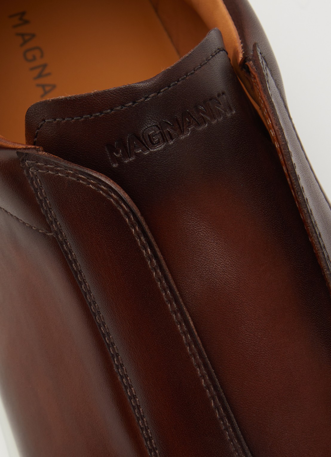 Magnanni Canelo Slip sneaker van kalfsleer - detail 4 bruin