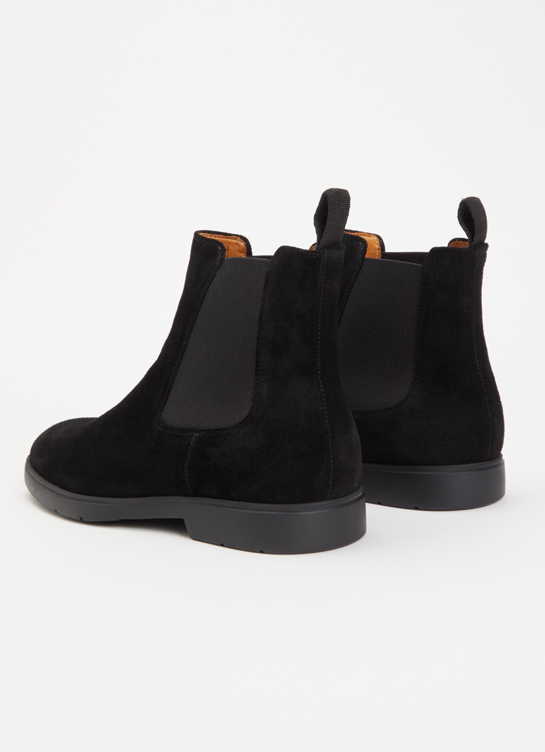 Magnanni Chelsea boot van suède - achterkant 5 zwart