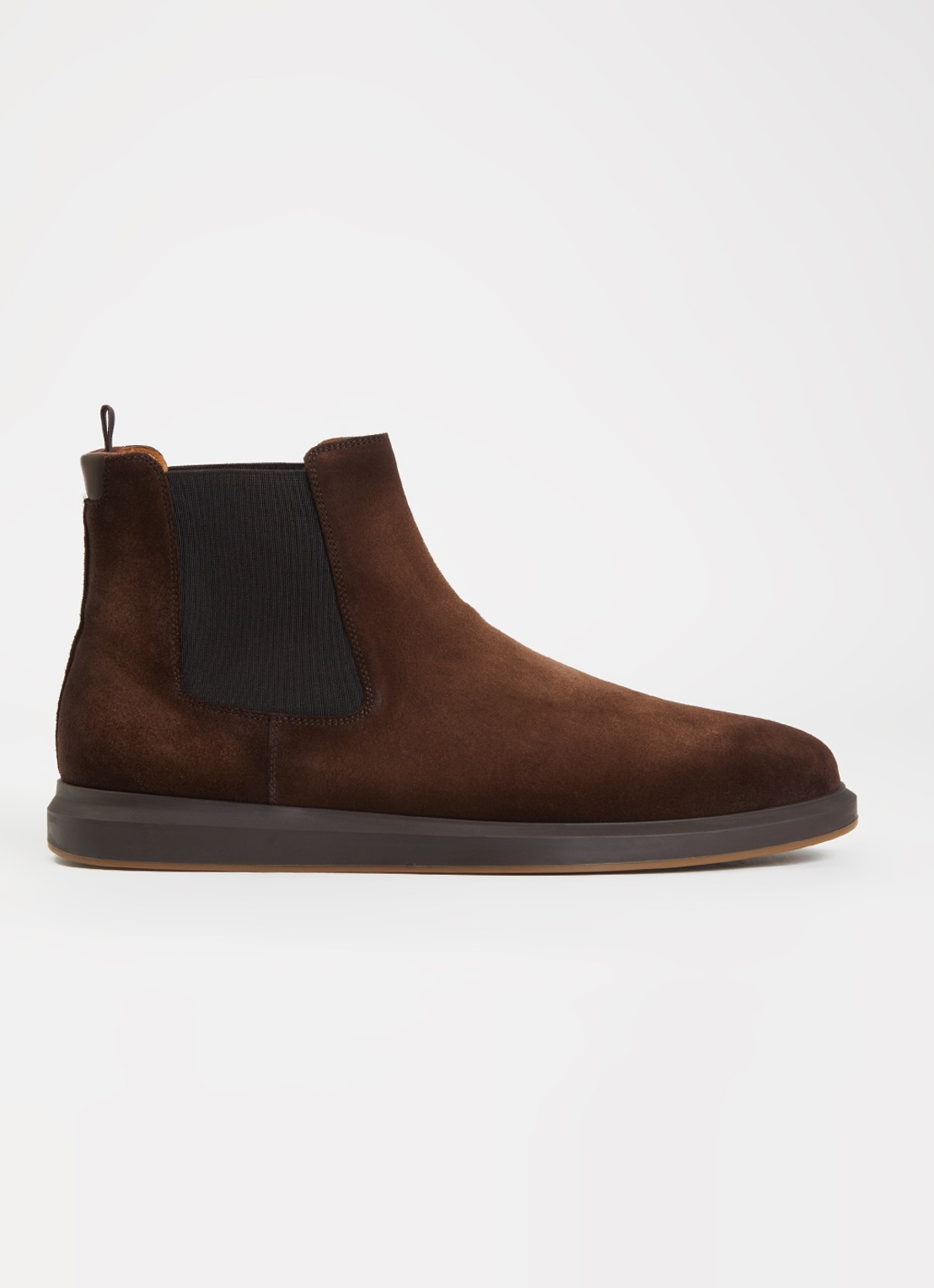 Magnanni Chelseaboot van suède - voorkant donkerbruin