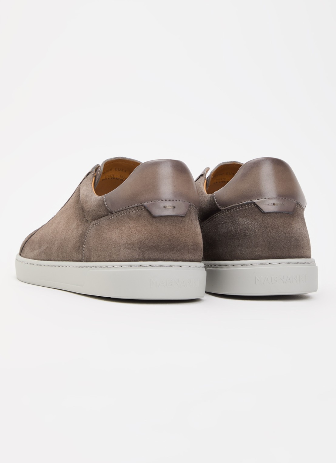 Magnanni Cosmo Slip sneaker van suède - achterkant 6 donkergrijs
