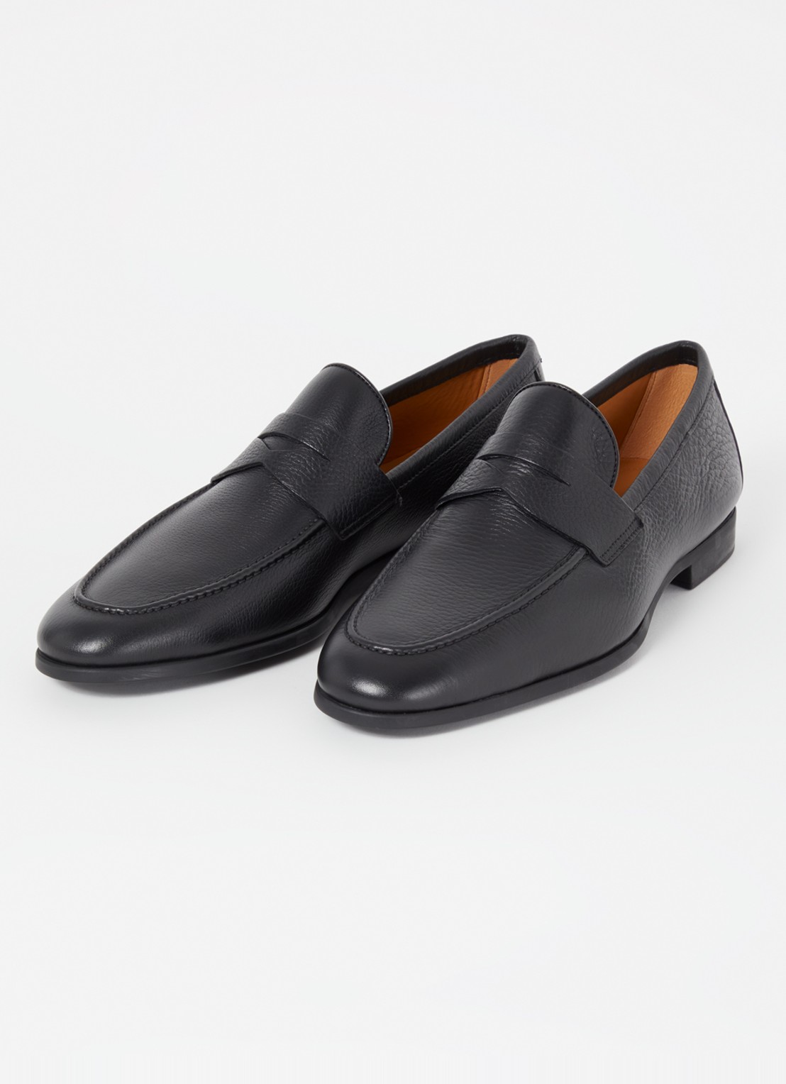 Magnanni Diezma II loafer van kalfsleer - detail zwart