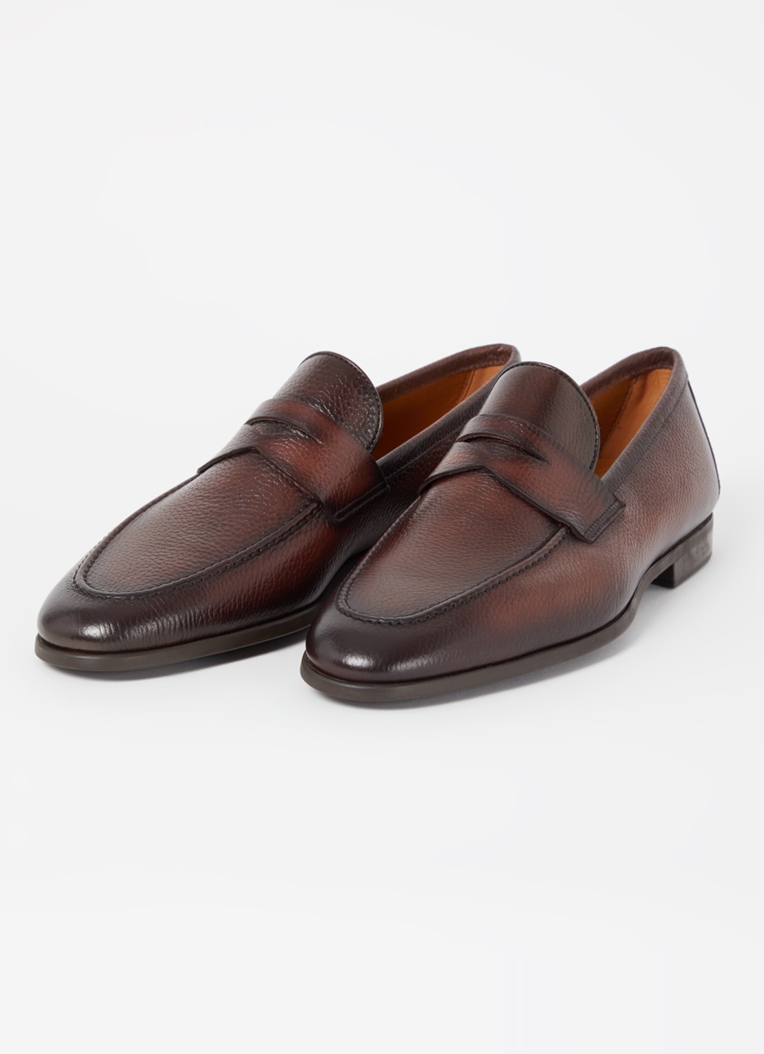 Magnanni Diezma II loafer van kalfsleer - detail bruin