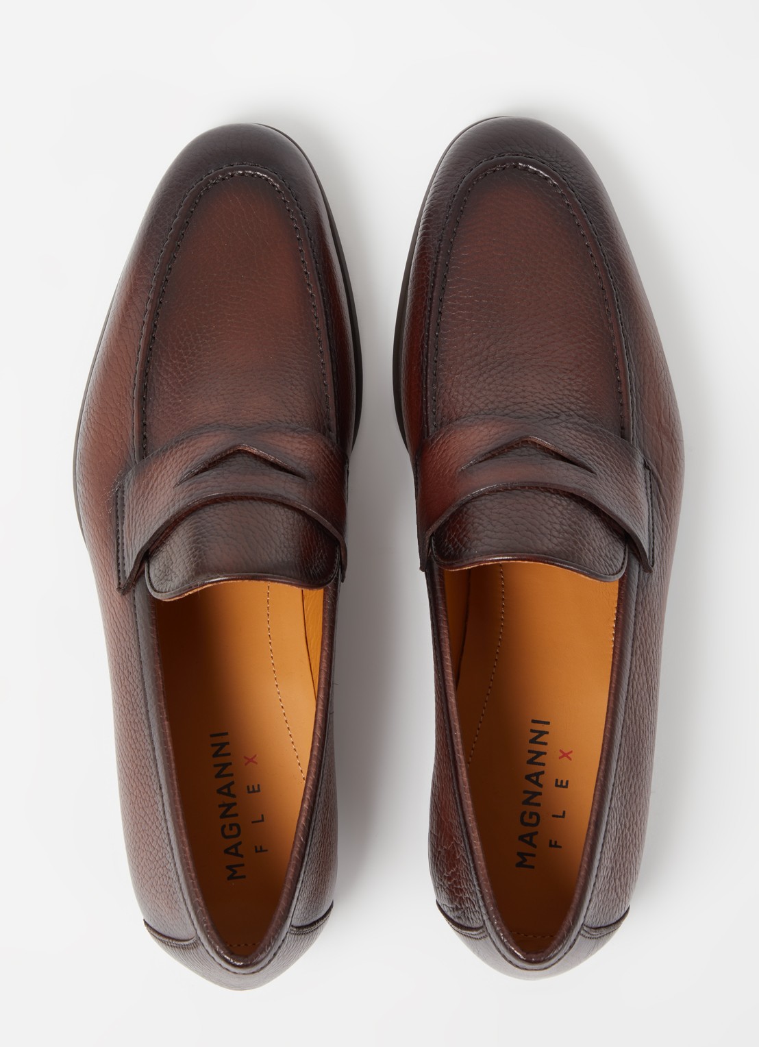 Magnanni Diezma II loafer van kalfsleer - detail 3 bruin