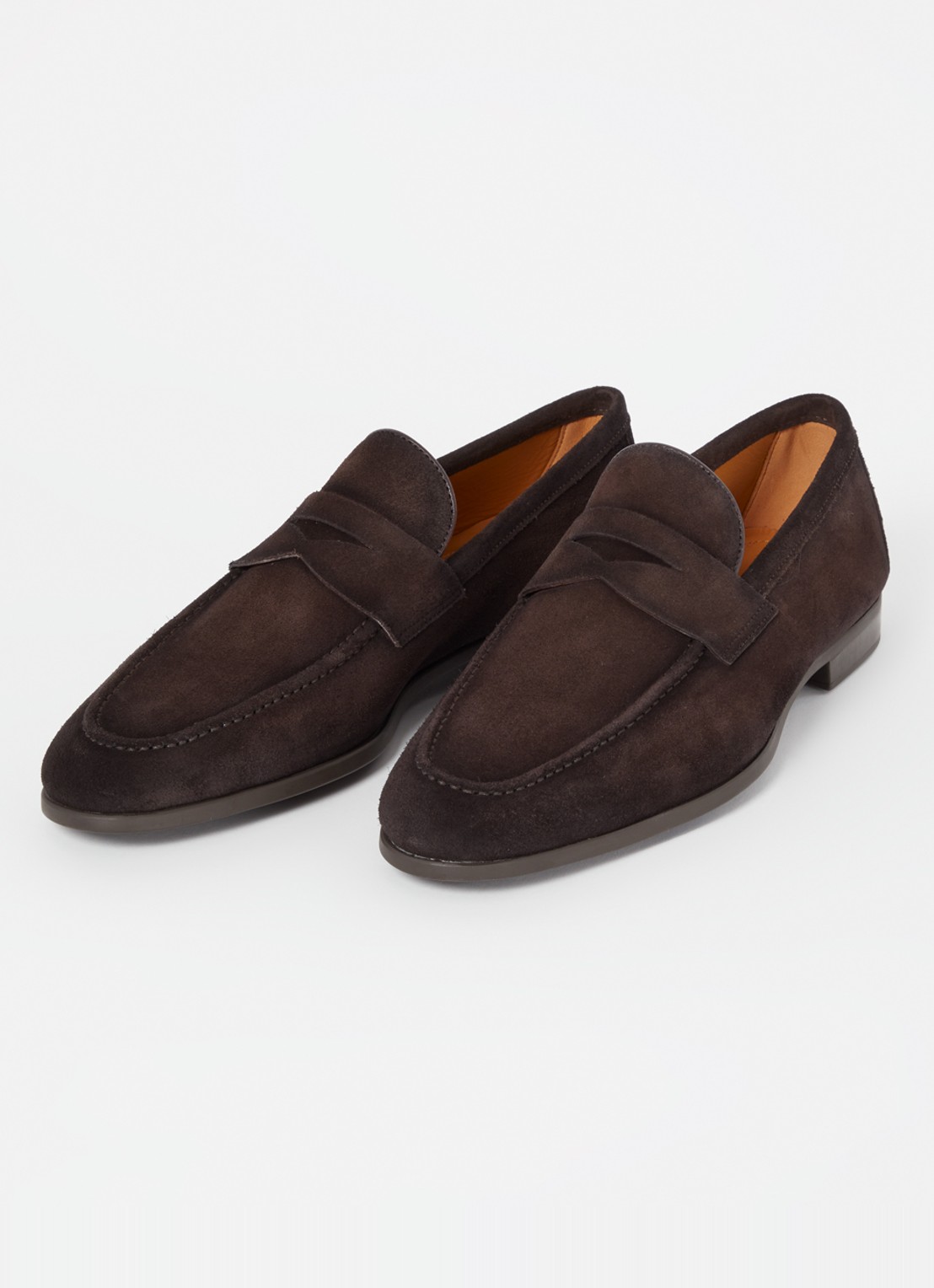 Magnanni Diezma loafer van suède - detail 2 donkerbruin