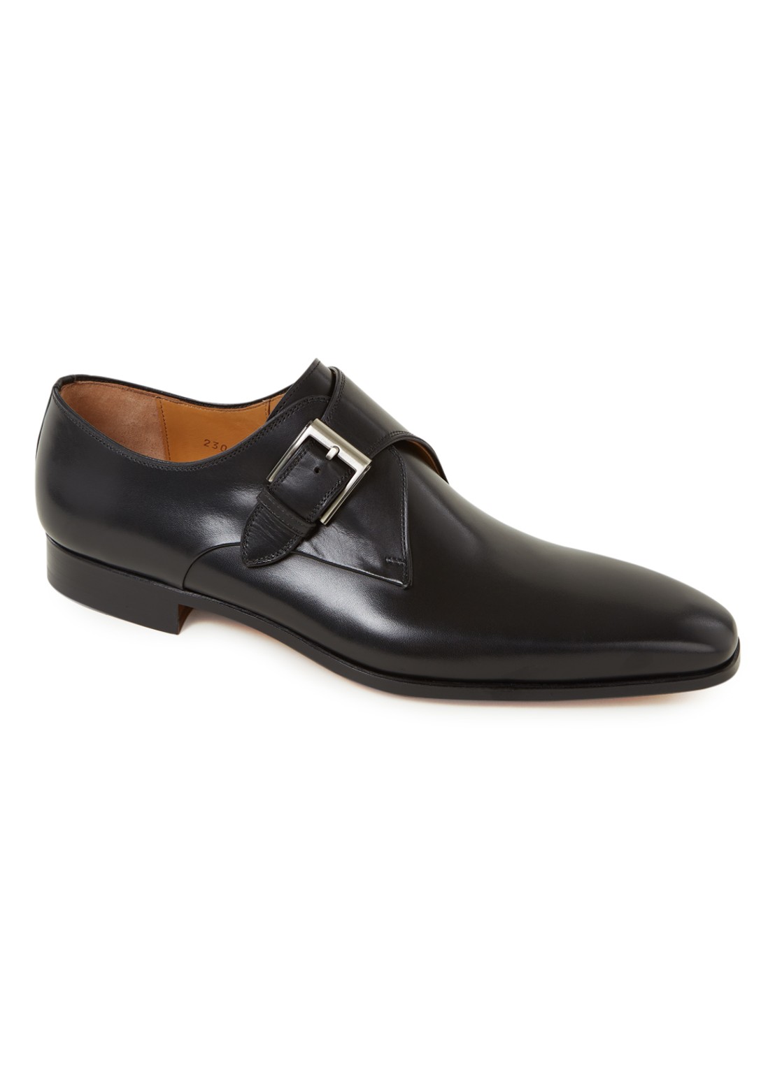 Magnanni Gespschoen van leer - voorkant 3 zwart