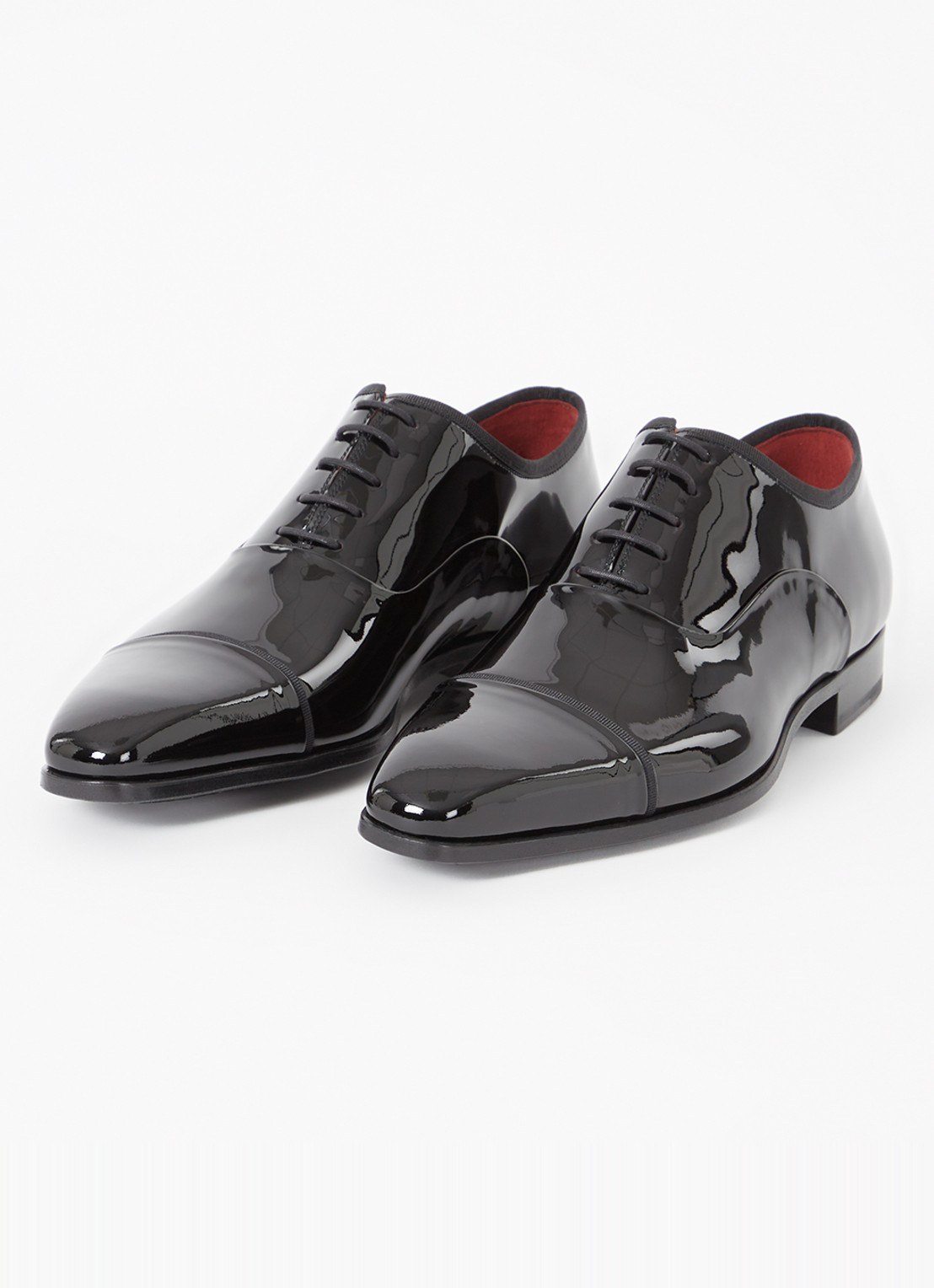 Magnanni Jadiel veterschoen van lakleer - detail zwart