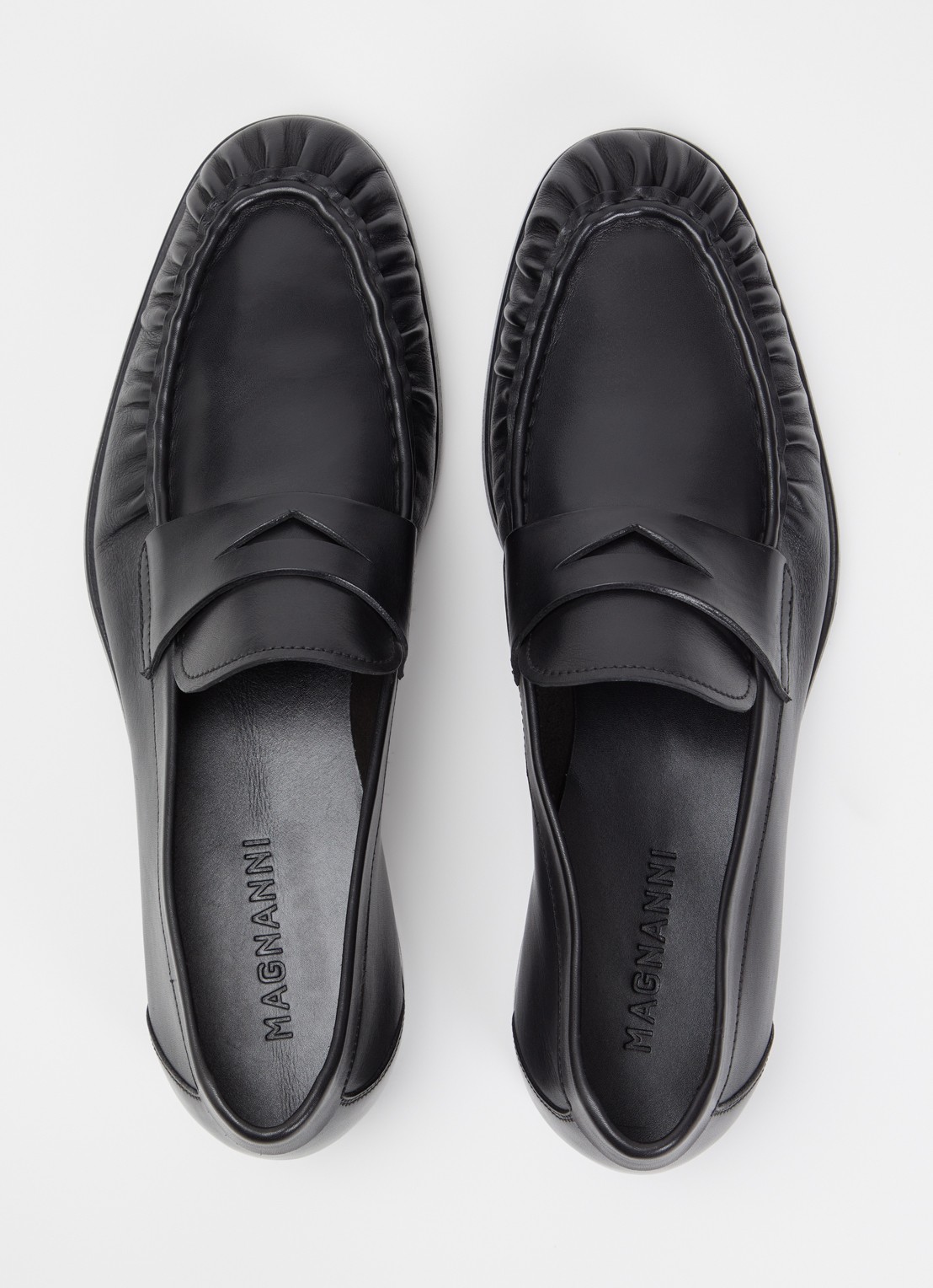 Magnanni Loafer van leer  - detail 4 zwart