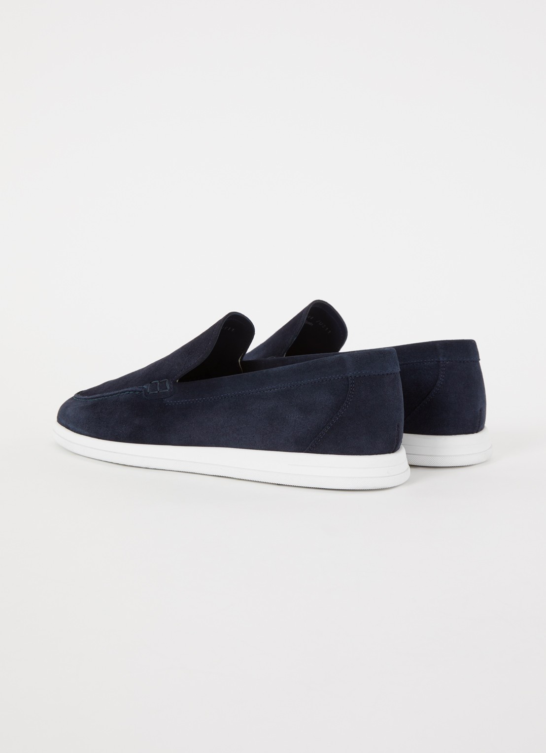 Magnanni Loafer van suède  - achterkant 7 donkerblauw