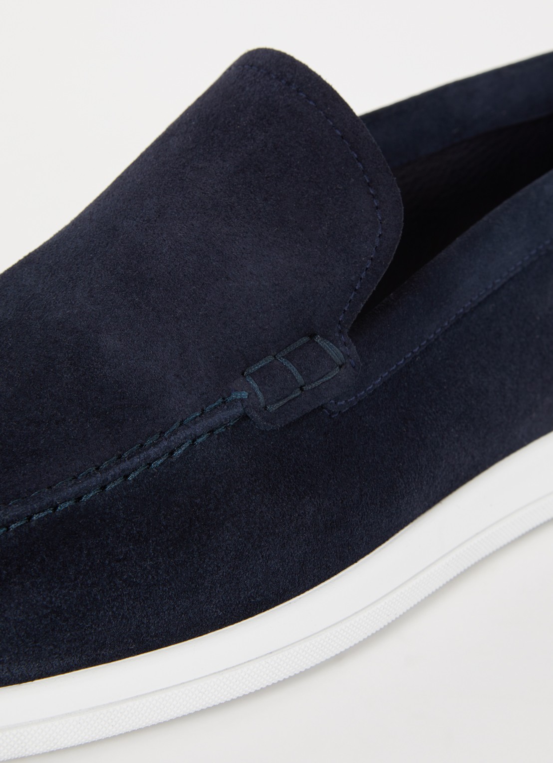Magnanni Loafer van suède  - detail 6 donkerblauw