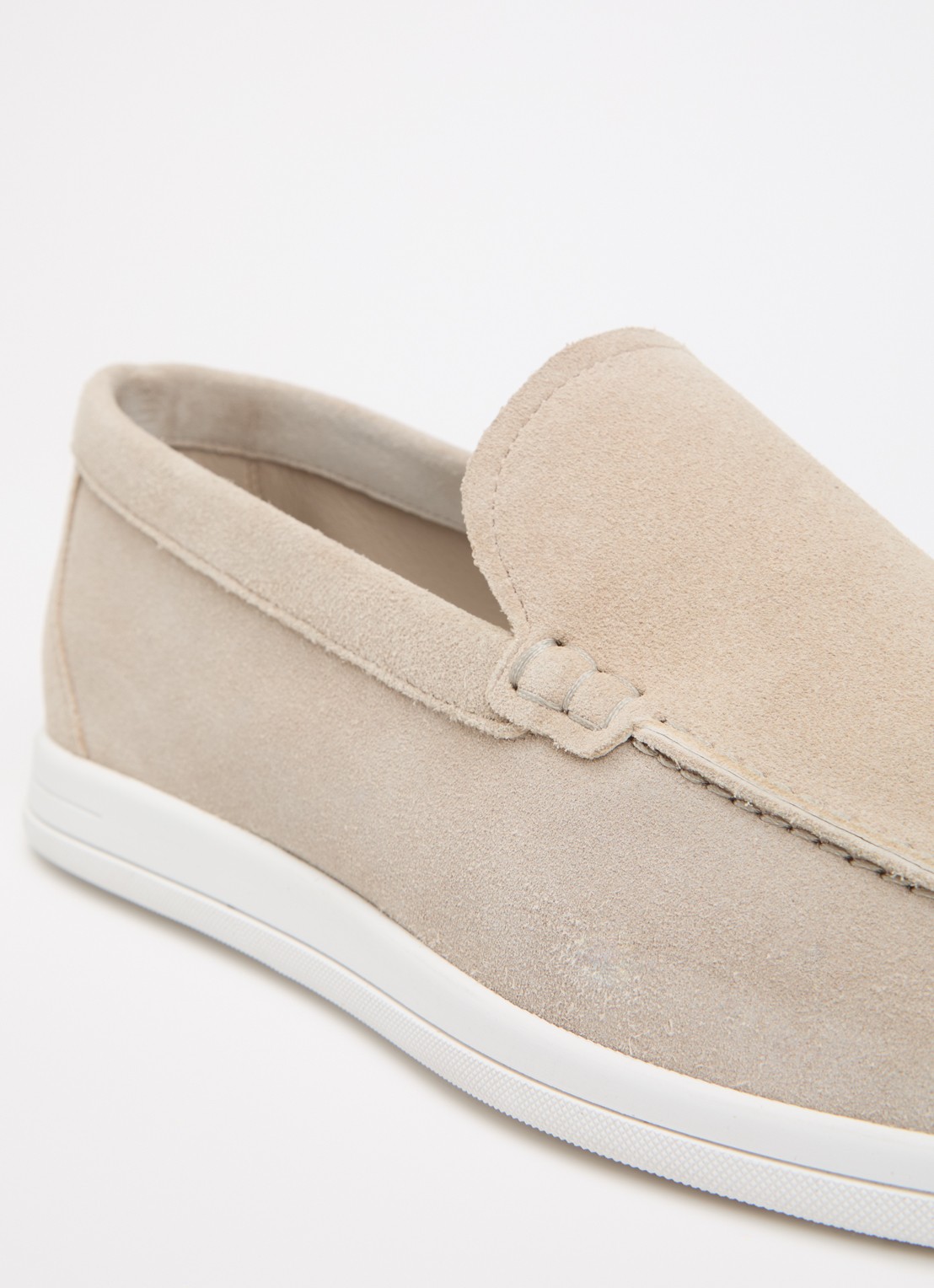 Magnanni Loafer van suède - detail 5 beige