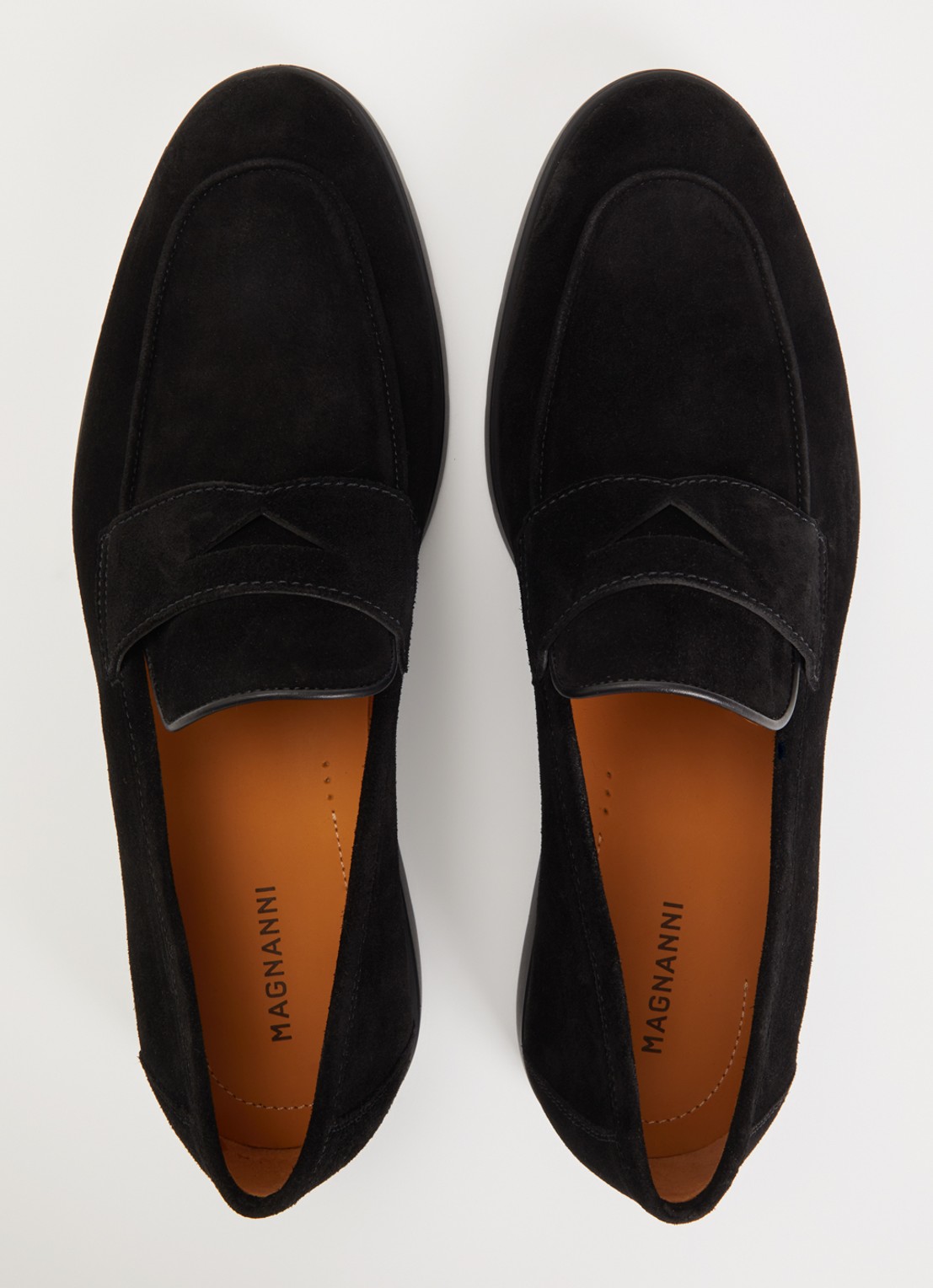 Magnanni Loafer van suède - detail 4 zwart