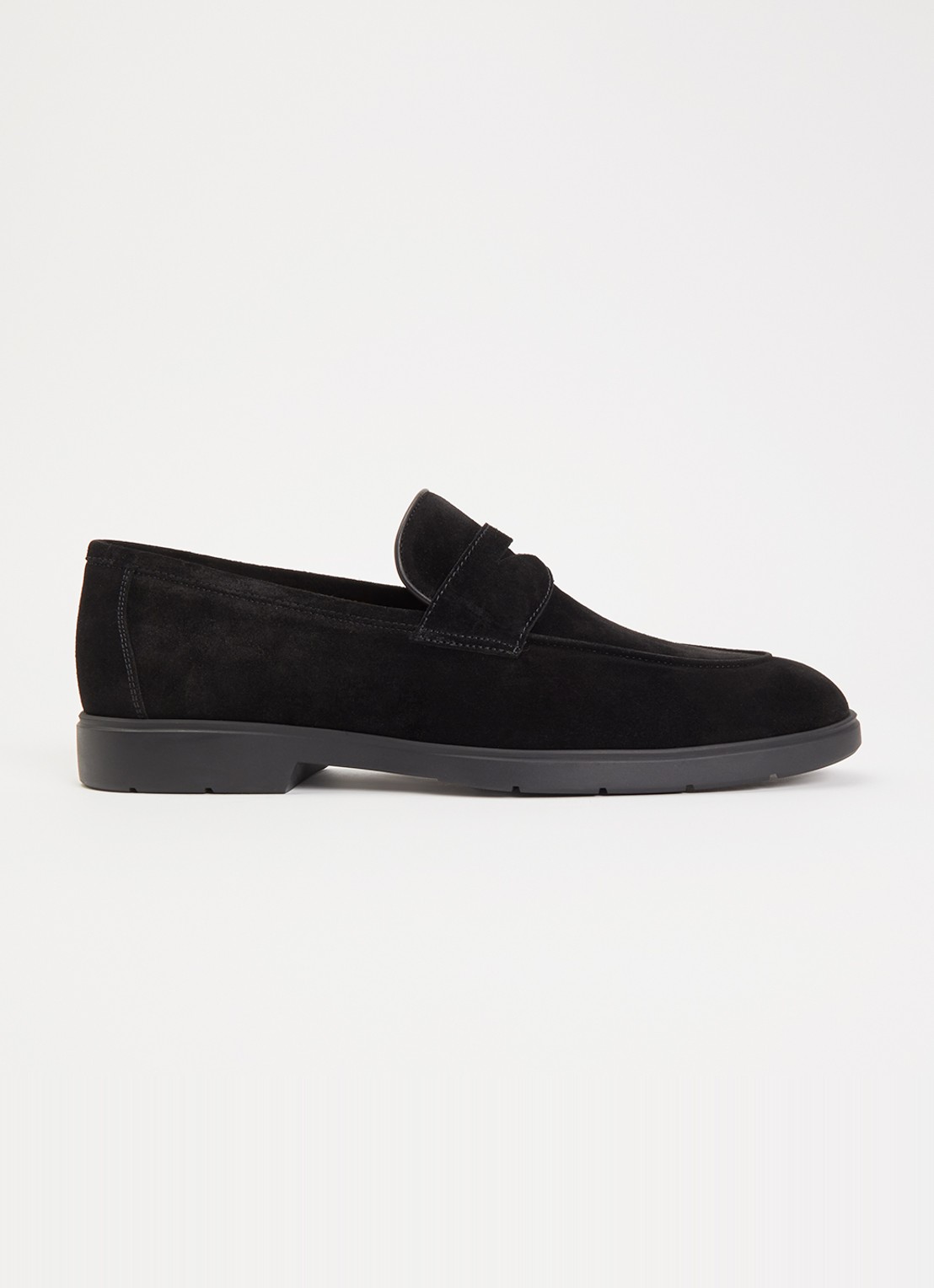 Magnanni Loafer van suède - voorkant zwart