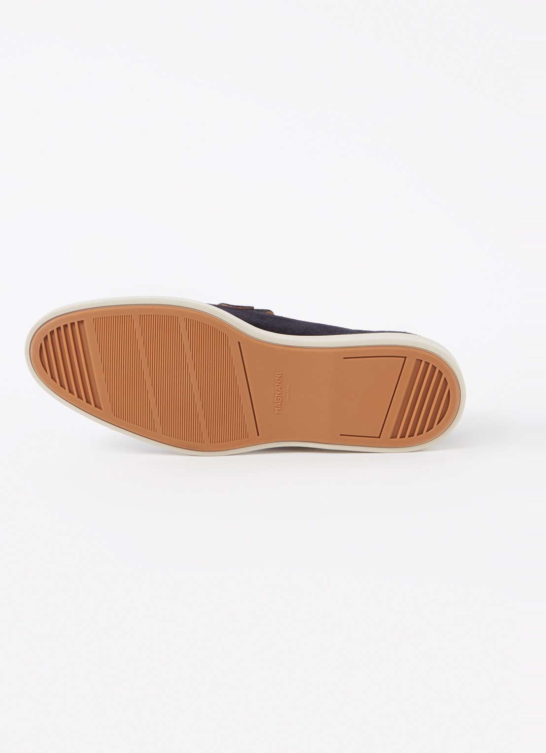 Magnanni Loafer van suède  - detail 4 donkerblauw