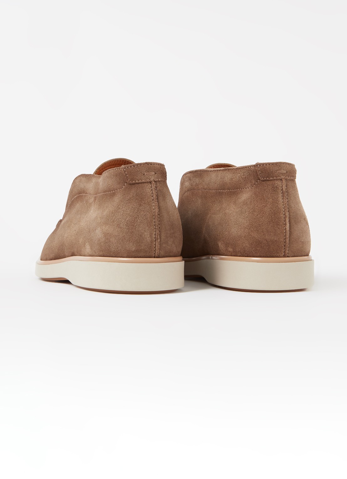 Magnanni Loafer van suède - detail 3 donkerbeige