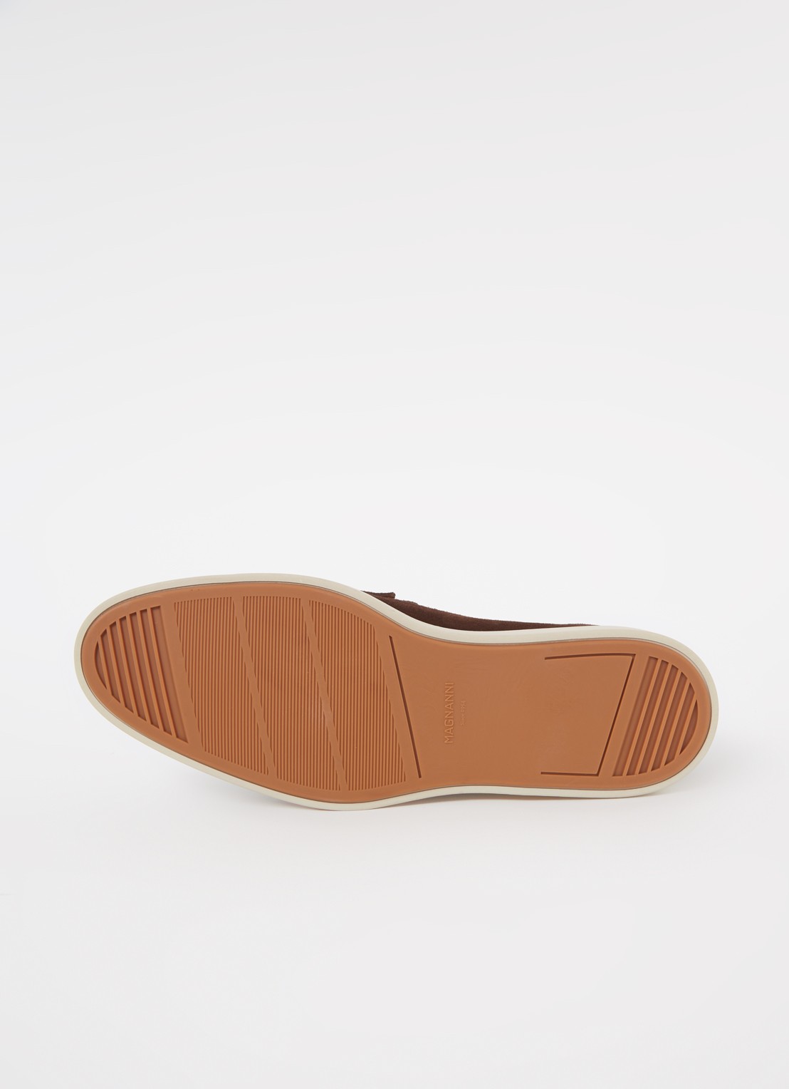 Magnanni Lourenco loafer van suède - detail 6 donkerbruin