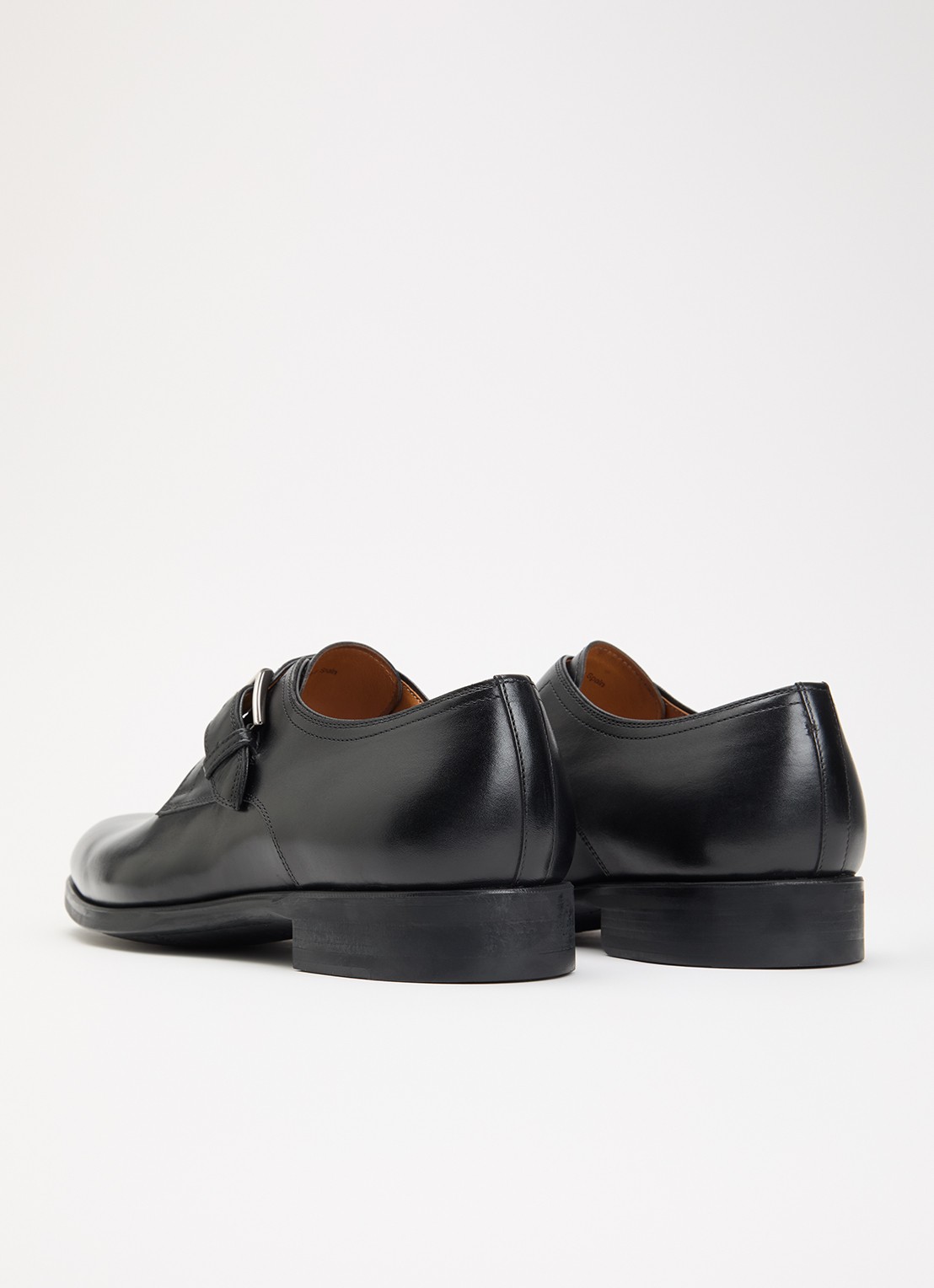 Magnanni Madras gespschoen van leer - achterkant 4 zwart
