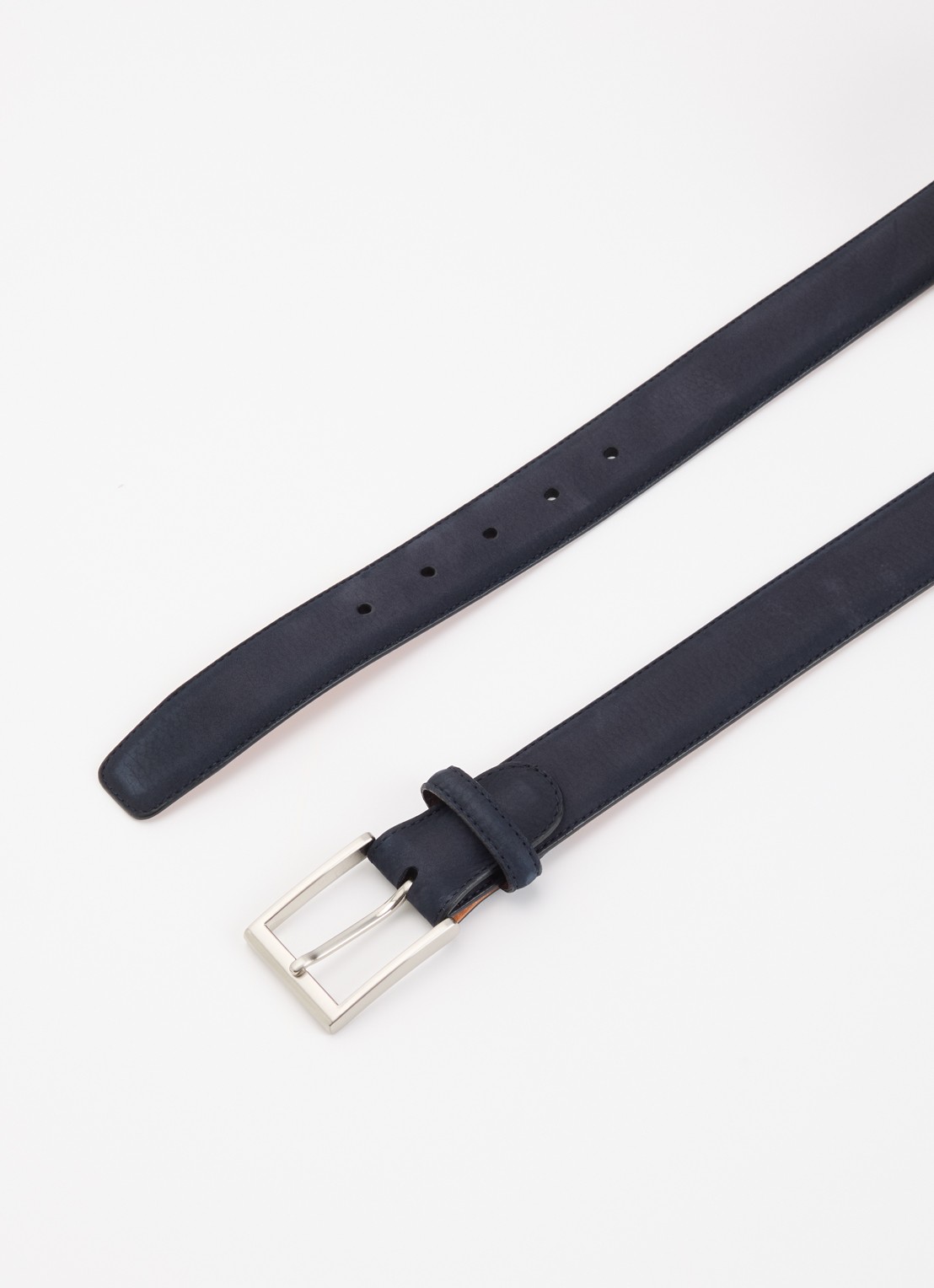 Magnanni Riem van suède - detail donkerblauw