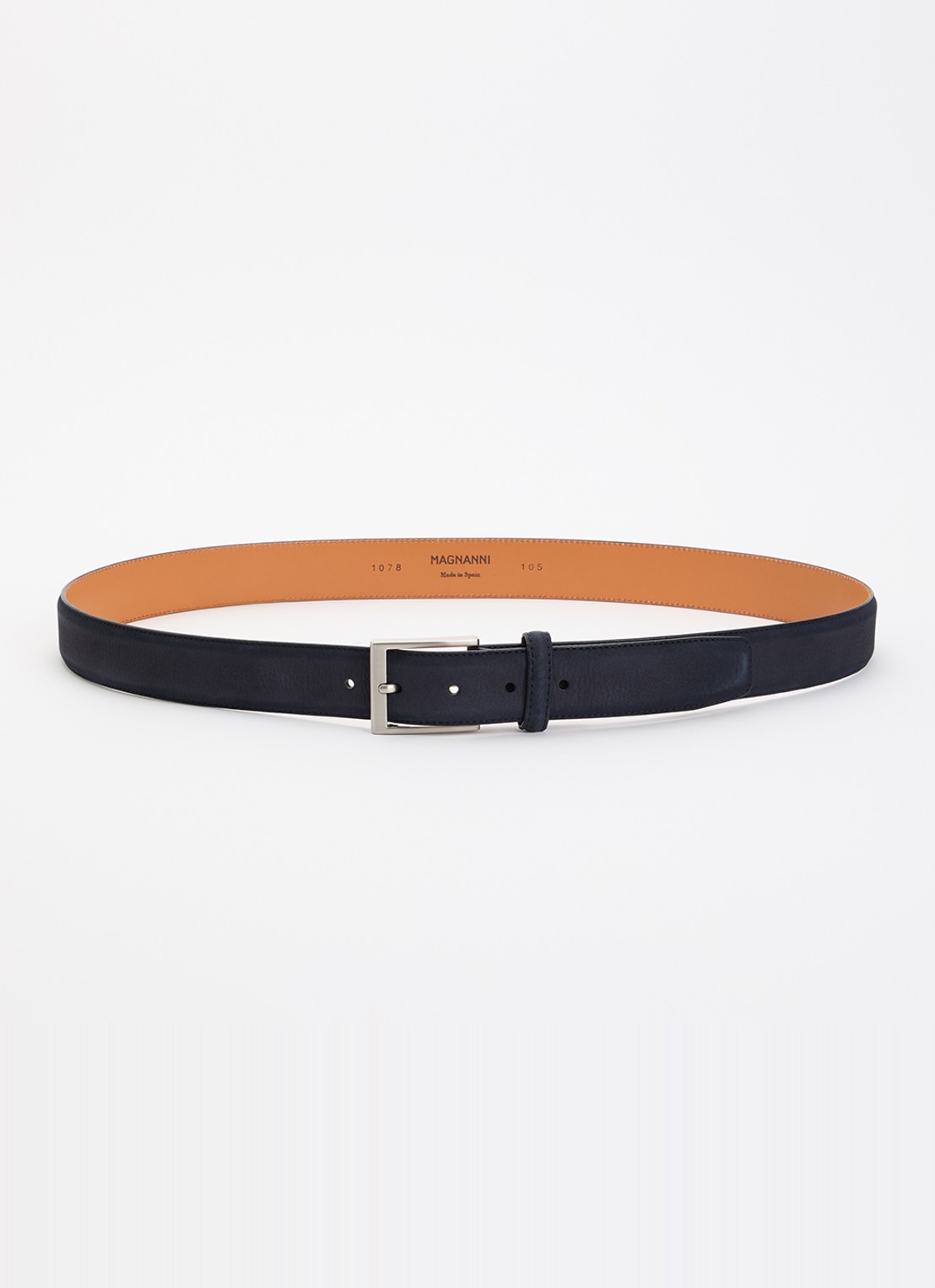 Magnanni Riem van suède - voorkant 2 donkerblauw